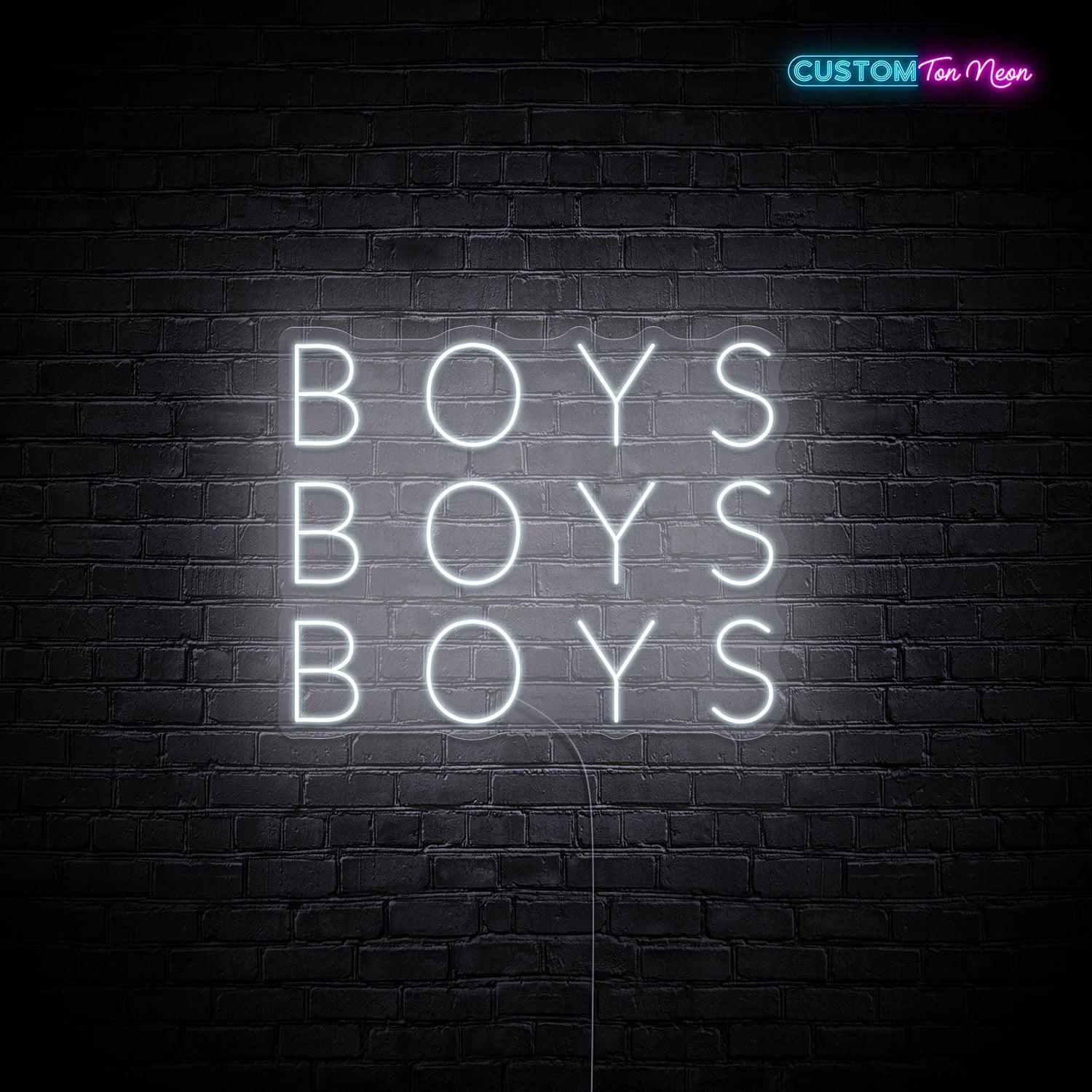 Enseigne néon Boys Boys Boys