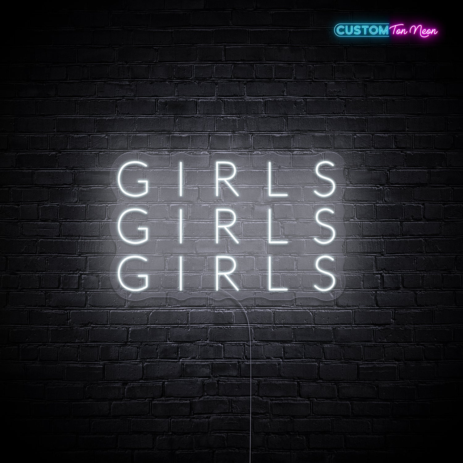 Enseigne néon Girls Girls Girls