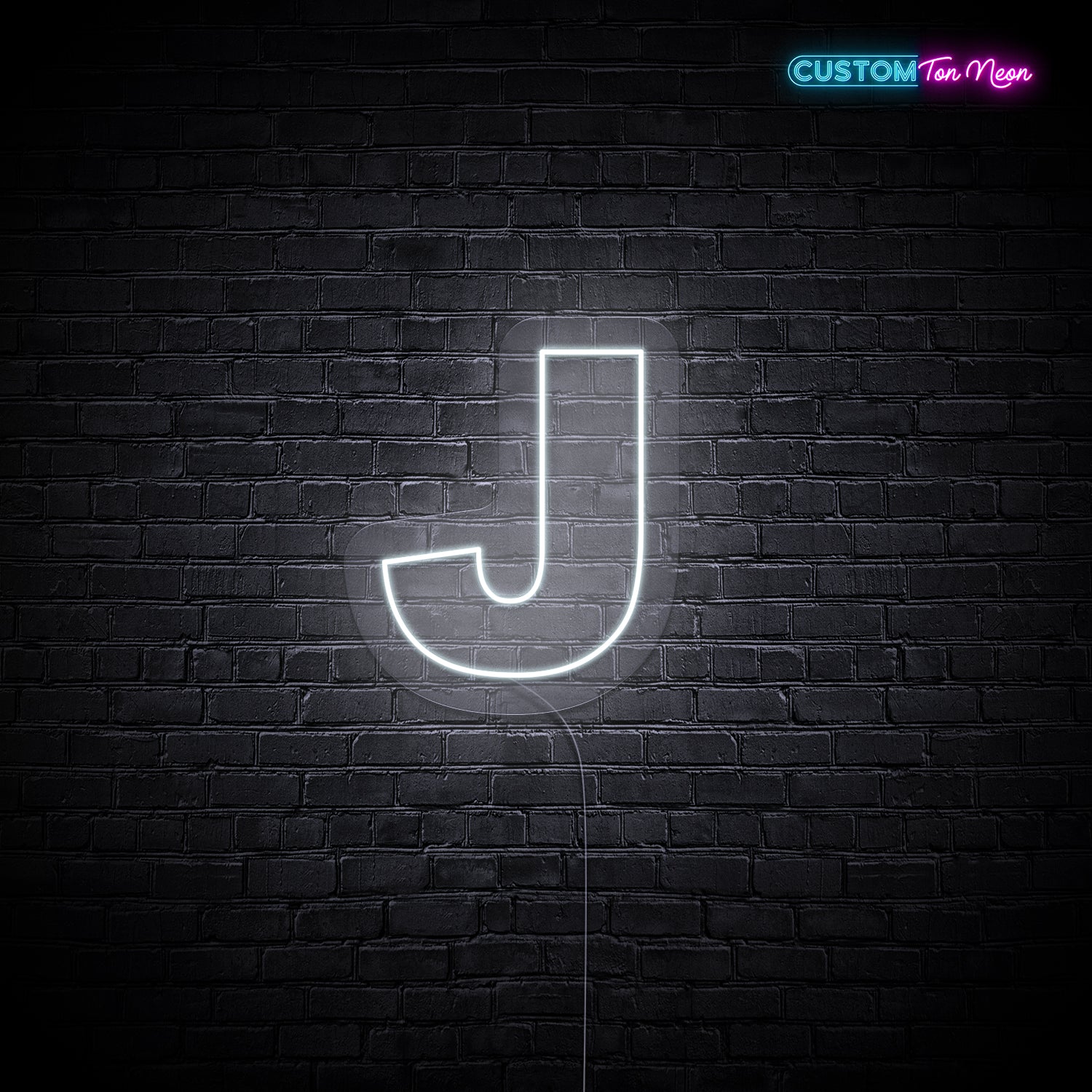 Enseigne néon Lettre J