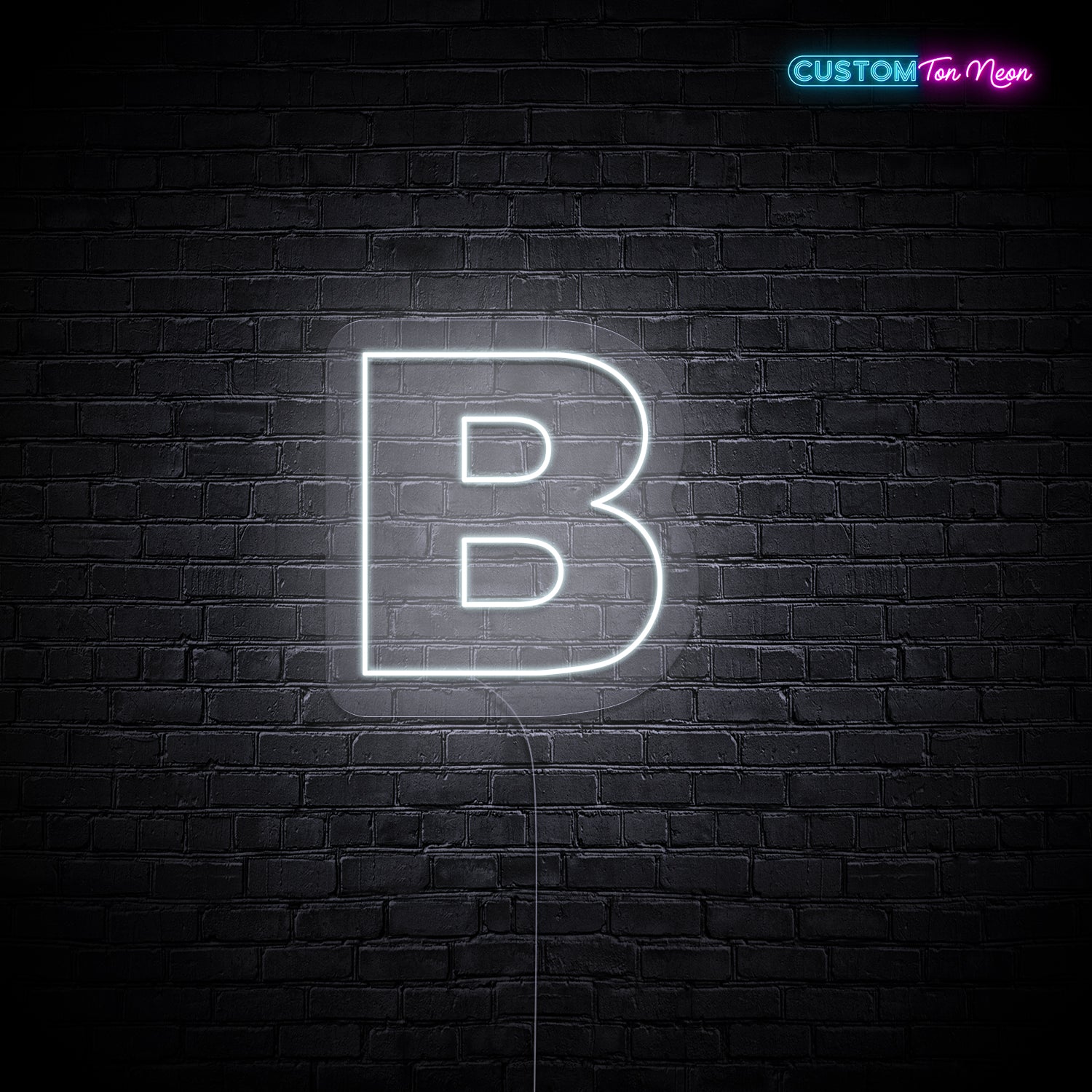 Enseigne néon Lettre B