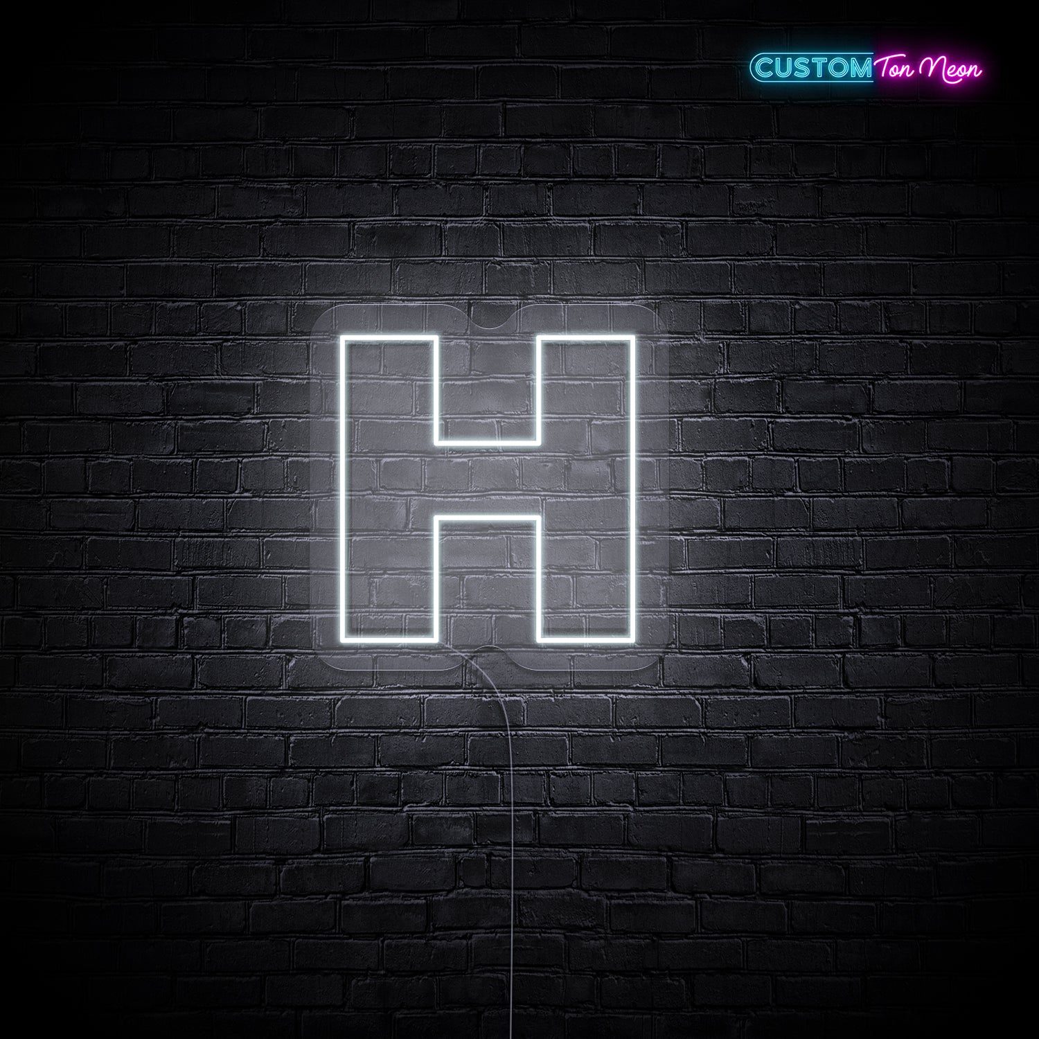 Enseigne néon Lettre H