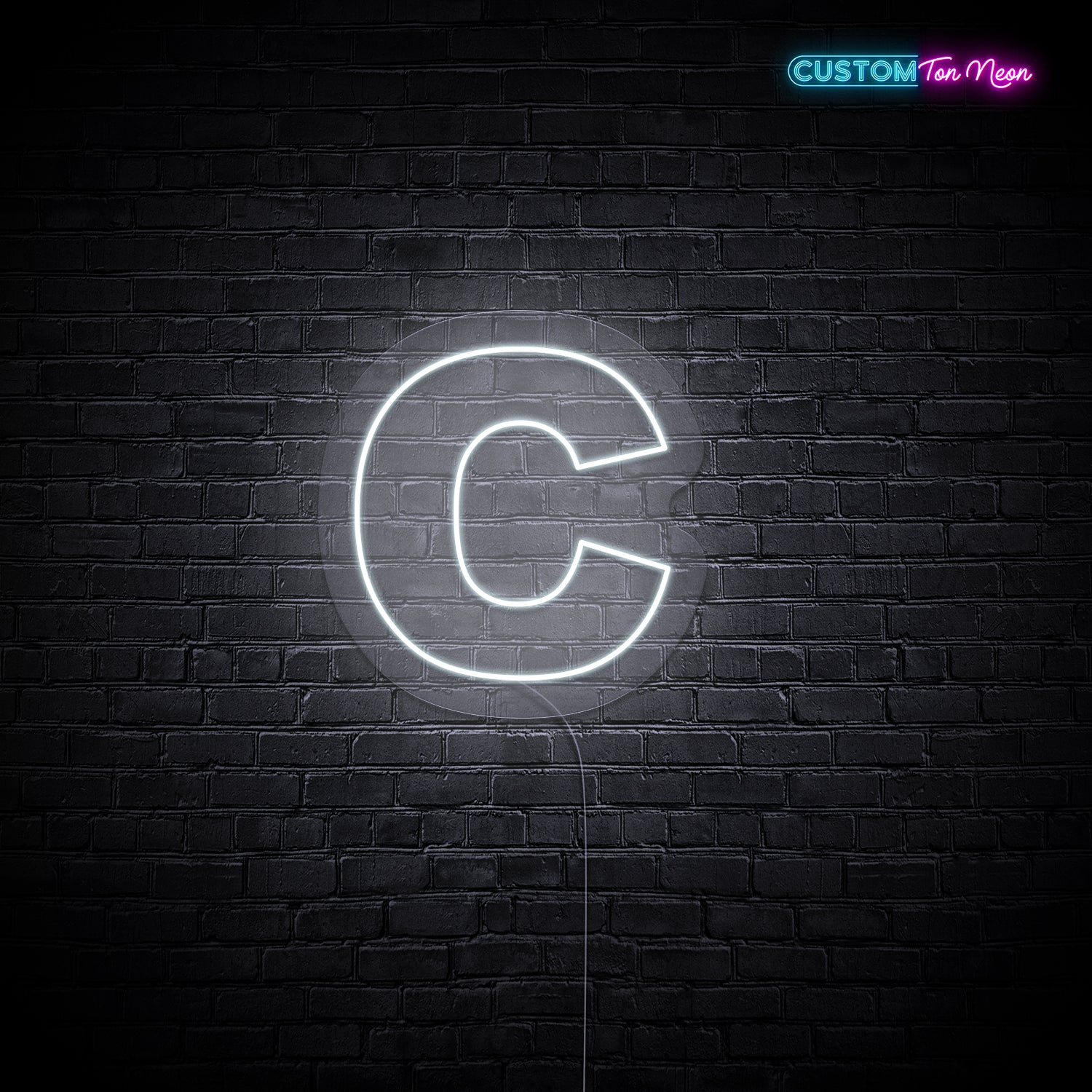 Enseigne néon Lettre C