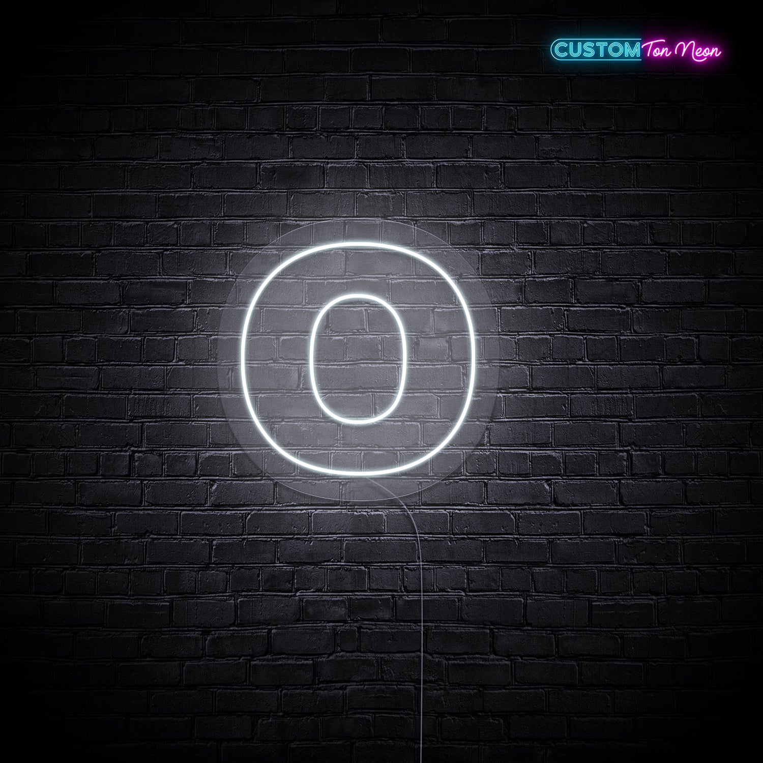 Enseigne néon Lettre O