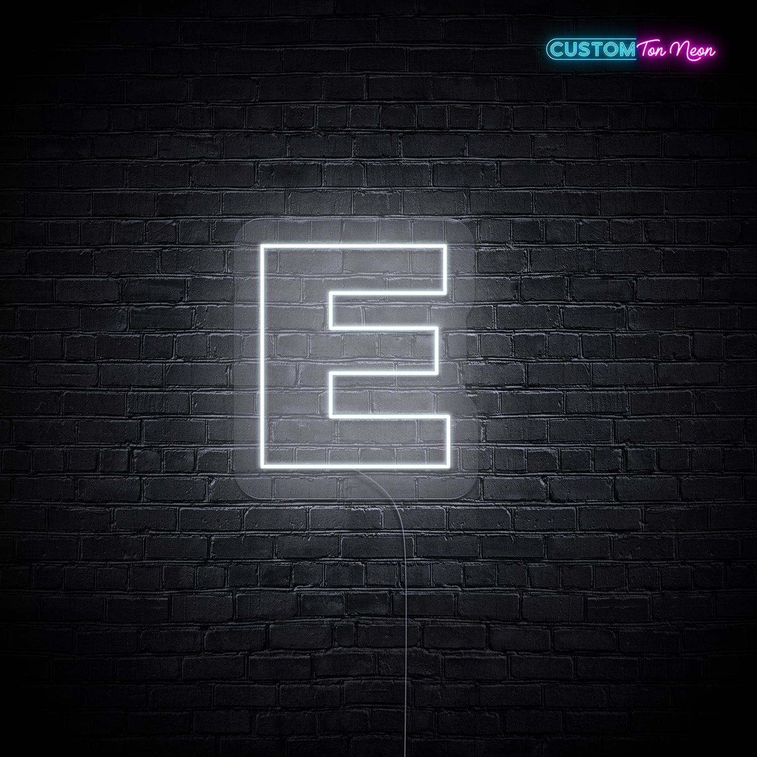Enseigne néon Lettre E