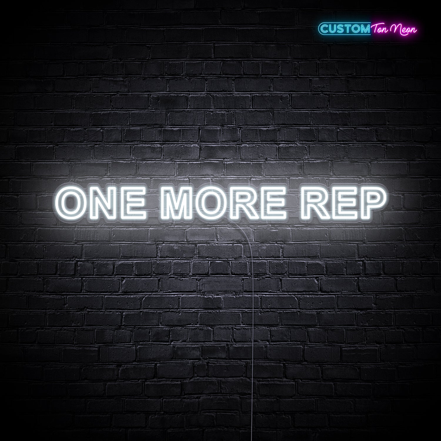 Enseigne néon one more rep