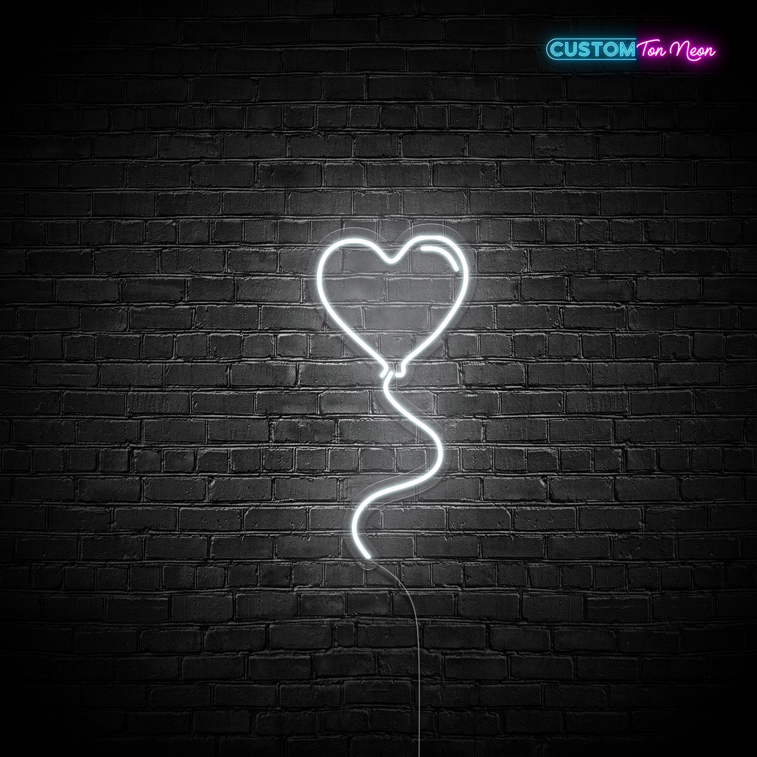 Enseigne néon Ballon d'amour