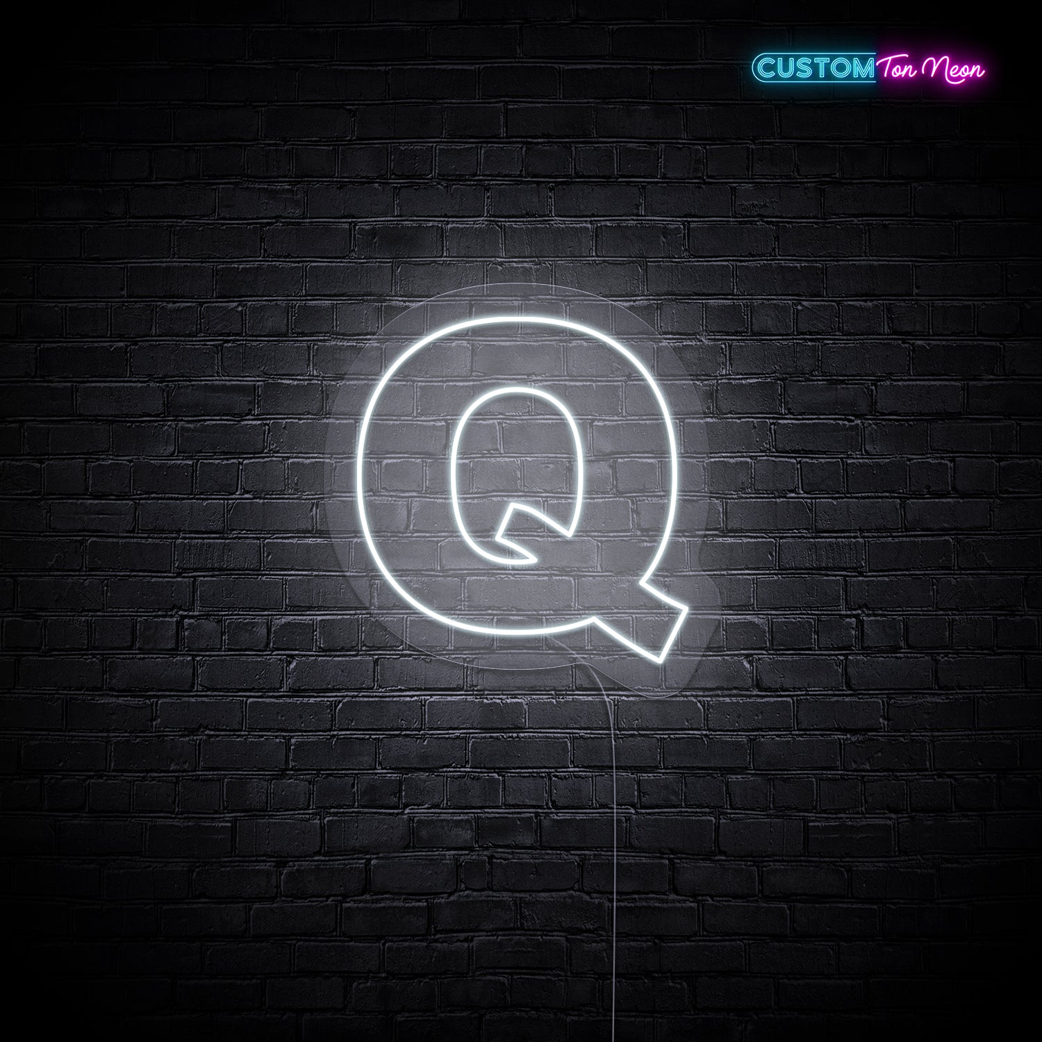 Enseigne néon Lettre Q