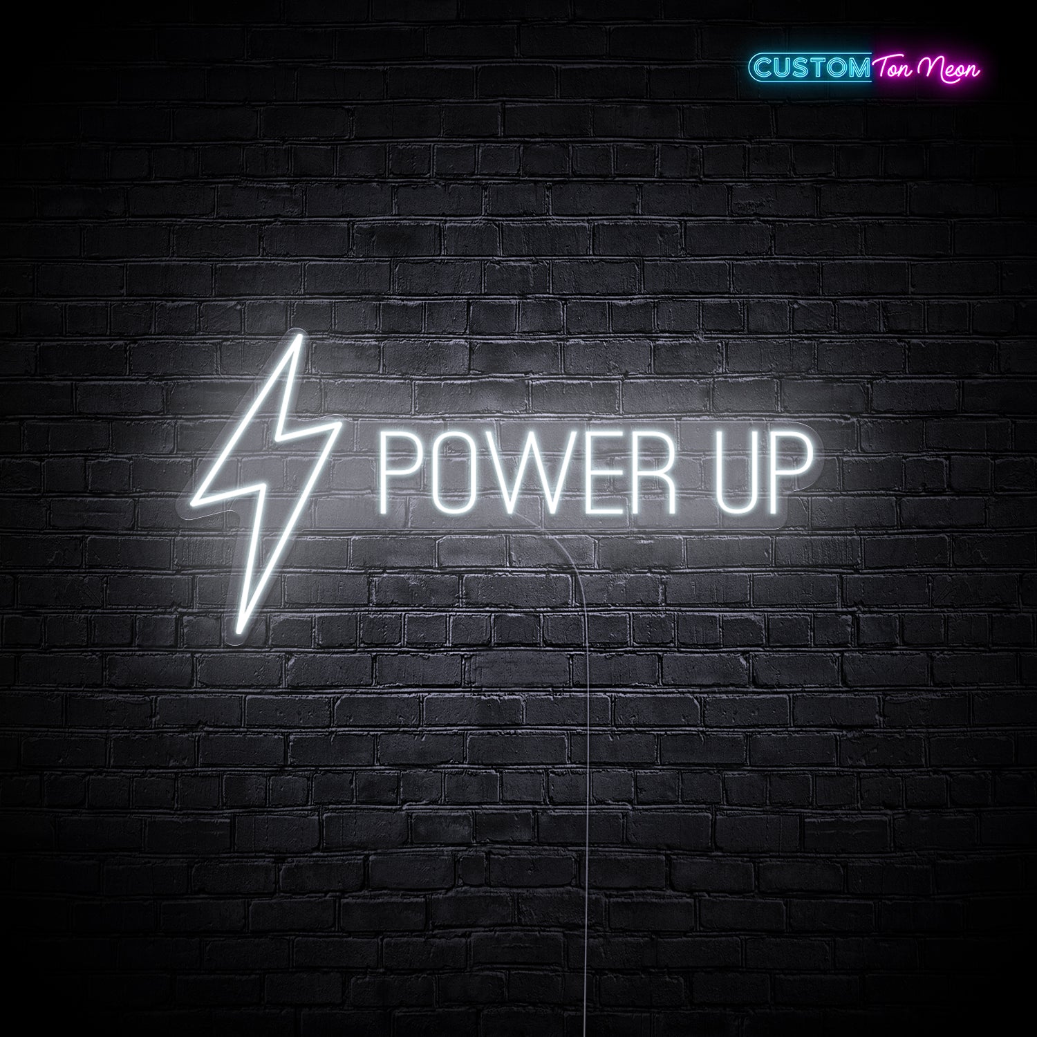 Enseigne néon Power up