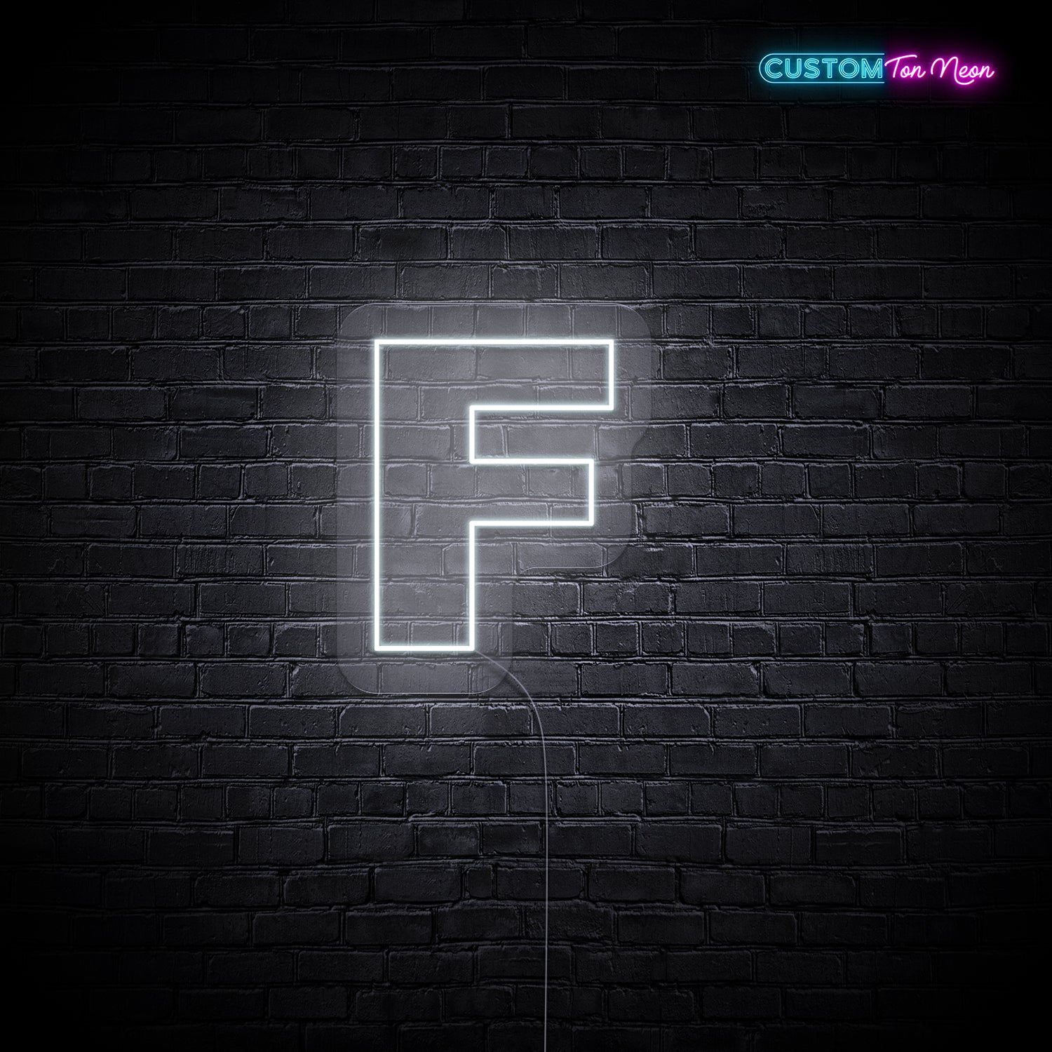 Enseigne néon Lettre F