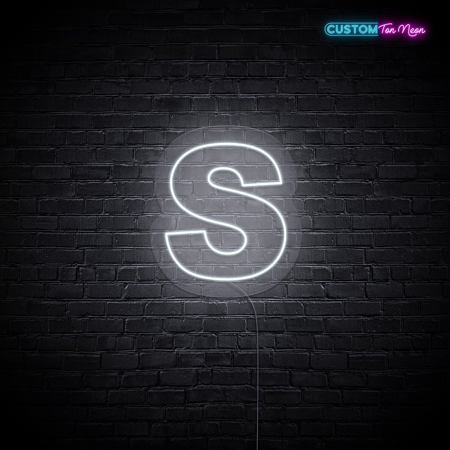 Enseigne néon Lettre S