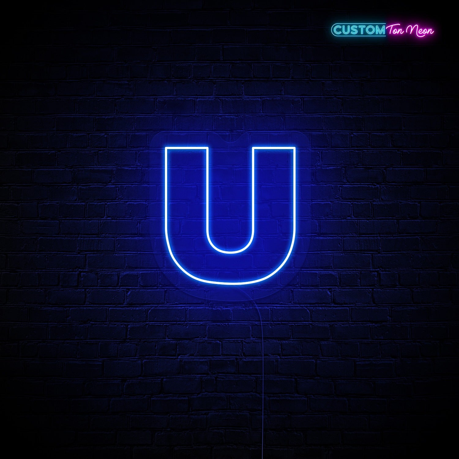 Enseigne néon Lettre U