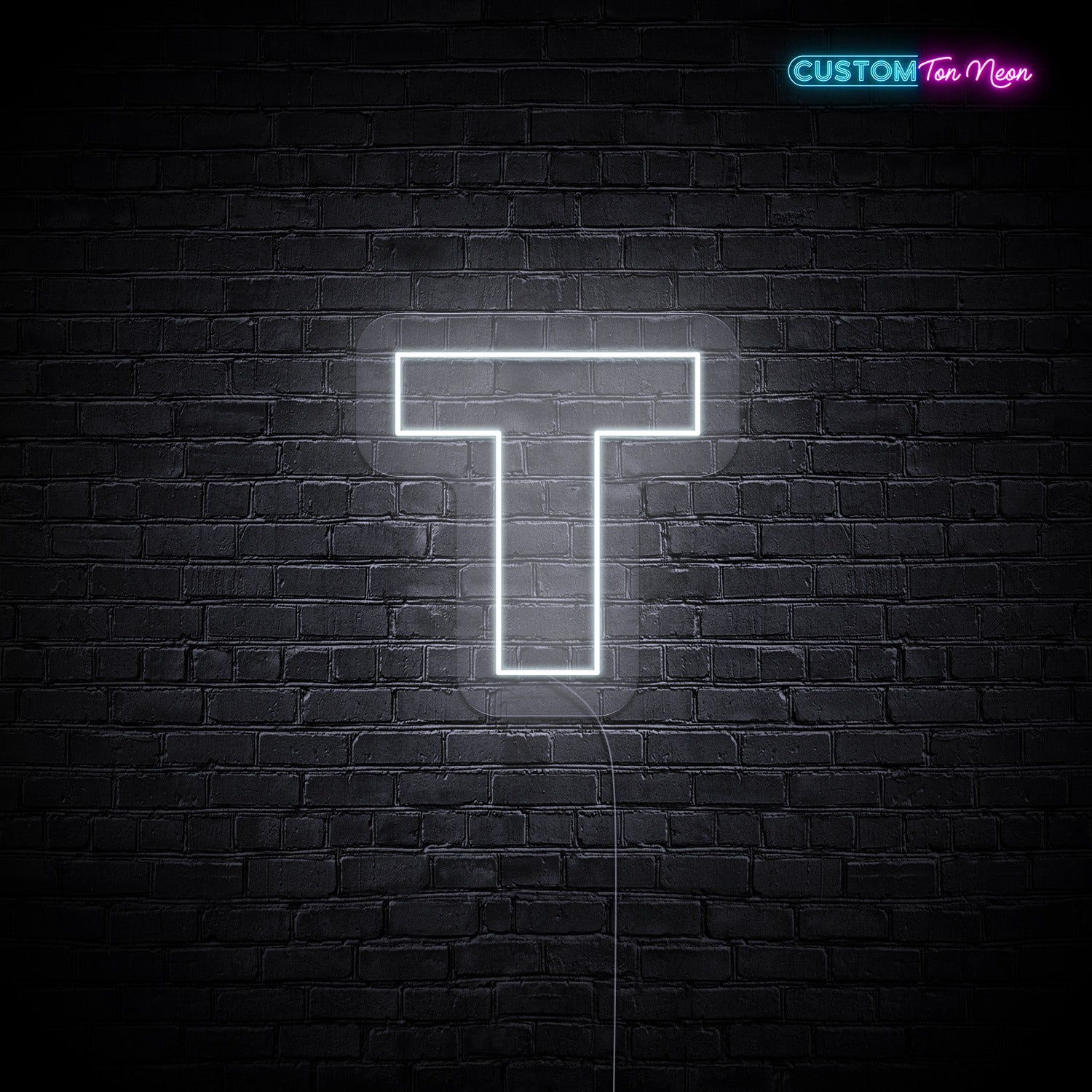 Enseigne néon Lettre T