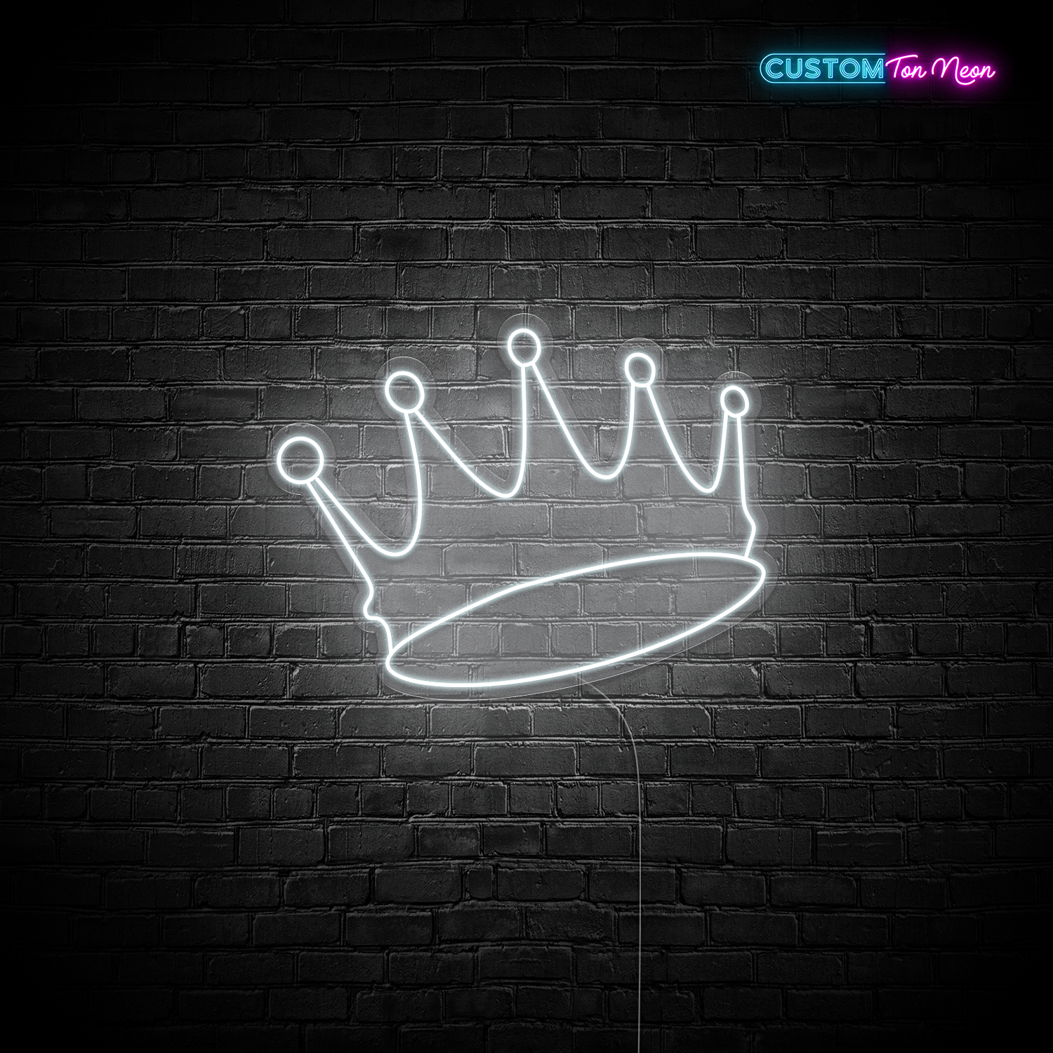Enseigne néon couronne
