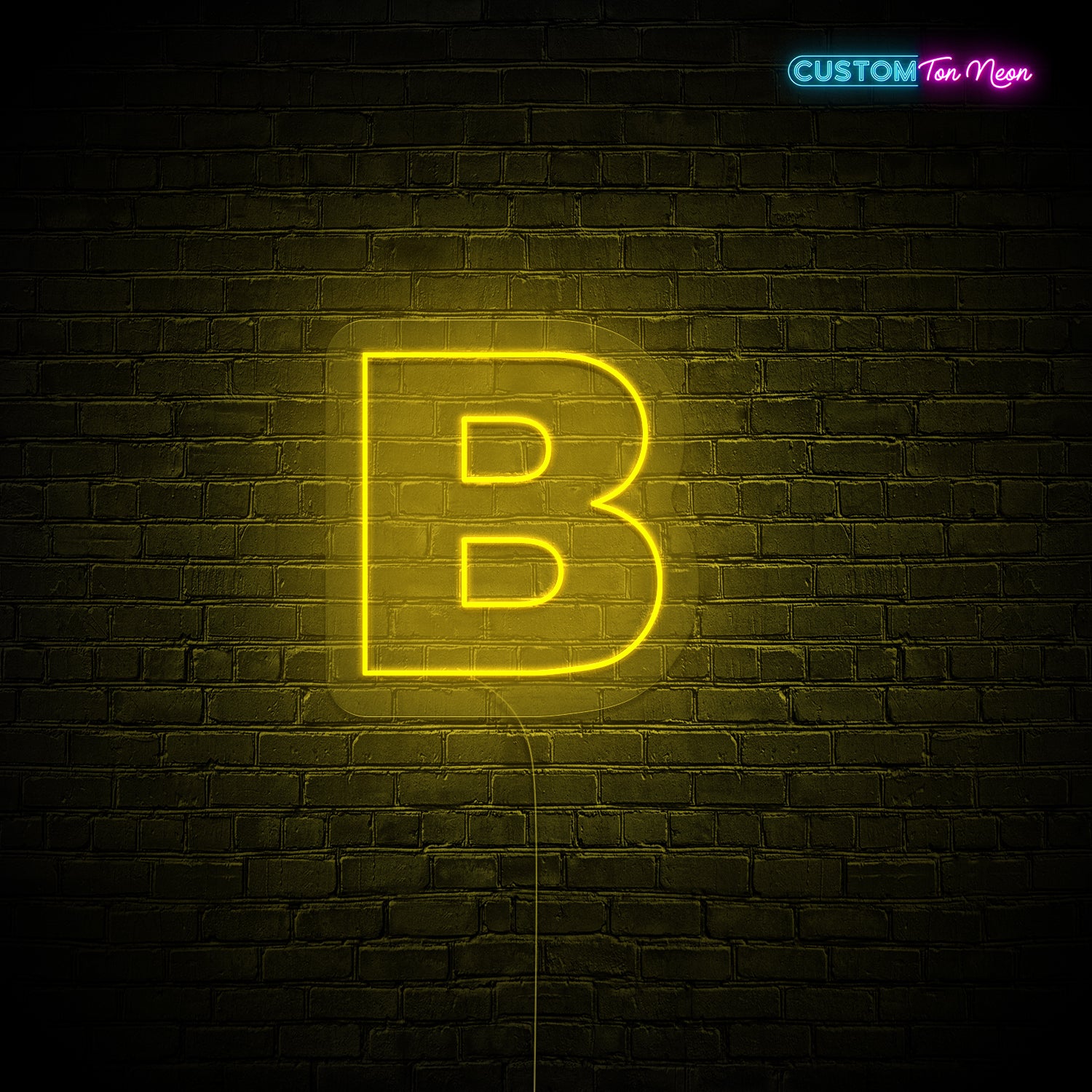 Enseigne néon Lettre B