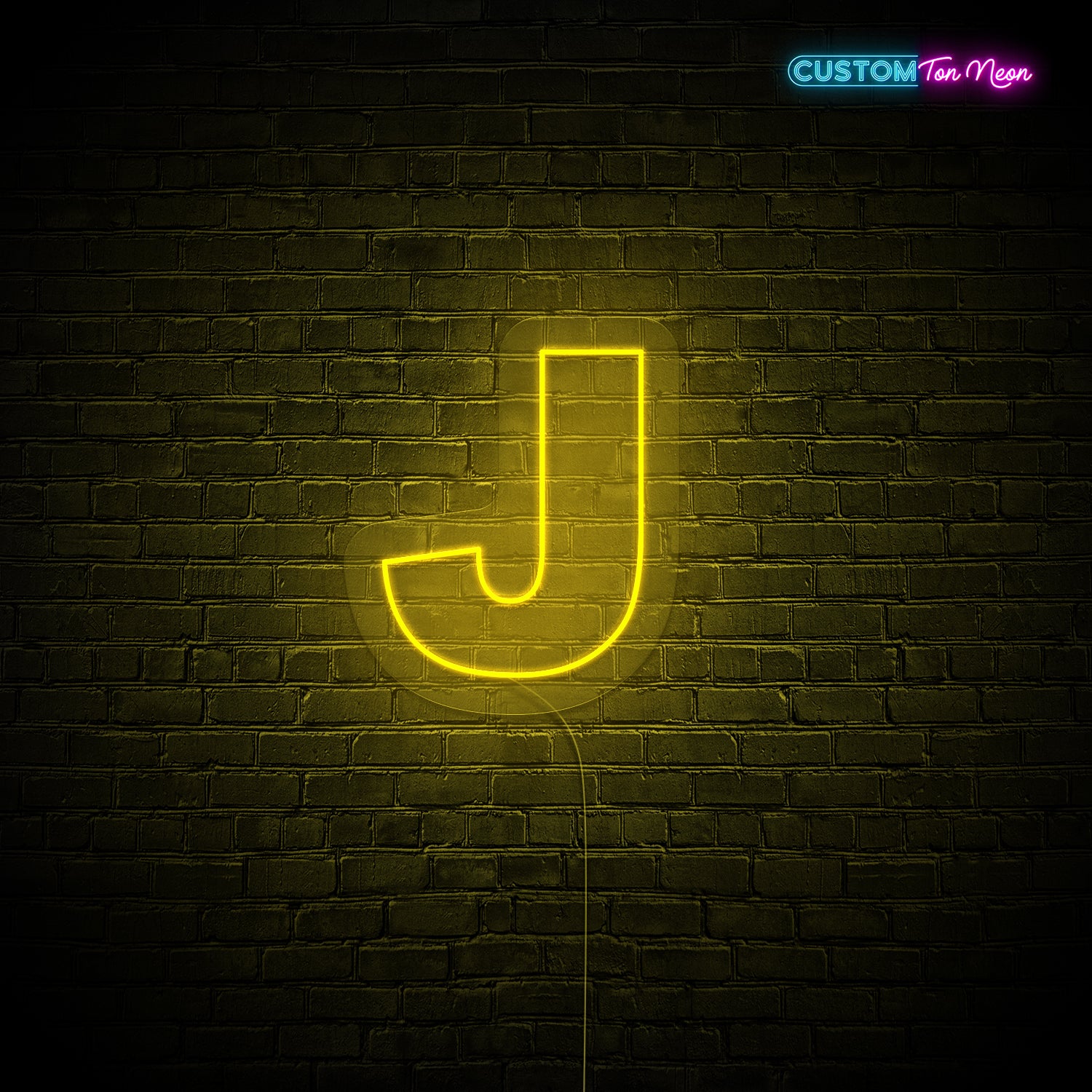 Enseigne néon Lettre J