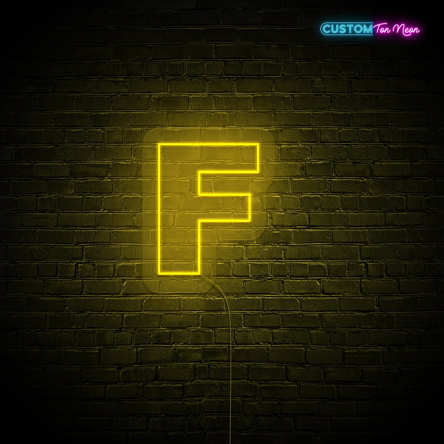 Enseigne néon Lettre F