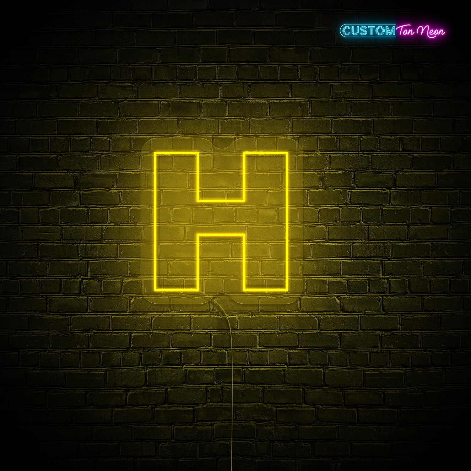 Enseigne néon Lettre H