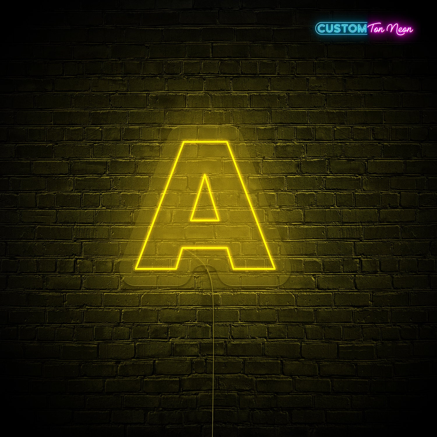 Enseigne néon Lettre A