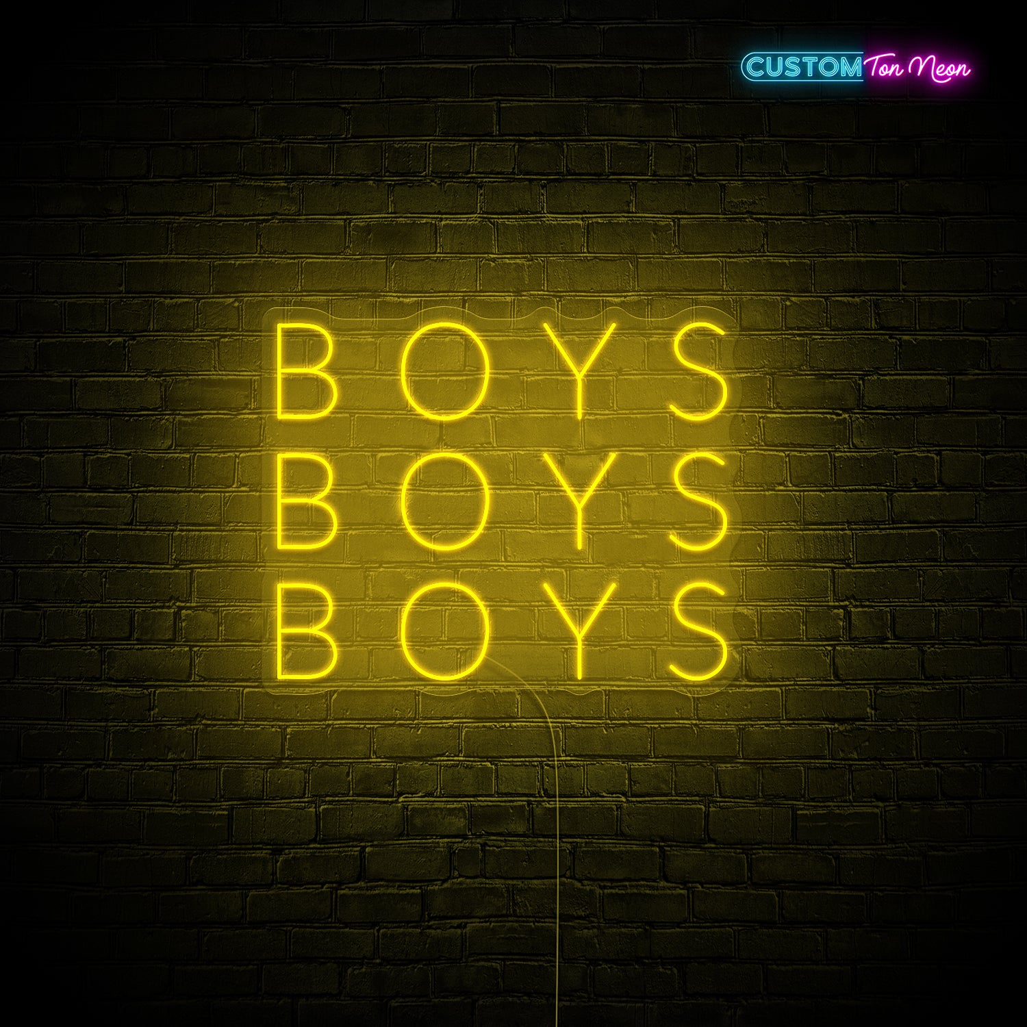 Enseigne néon Boys Boys Boys
