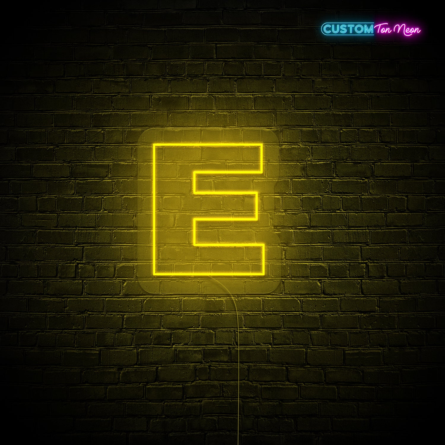 Enseigne néon Lettre E