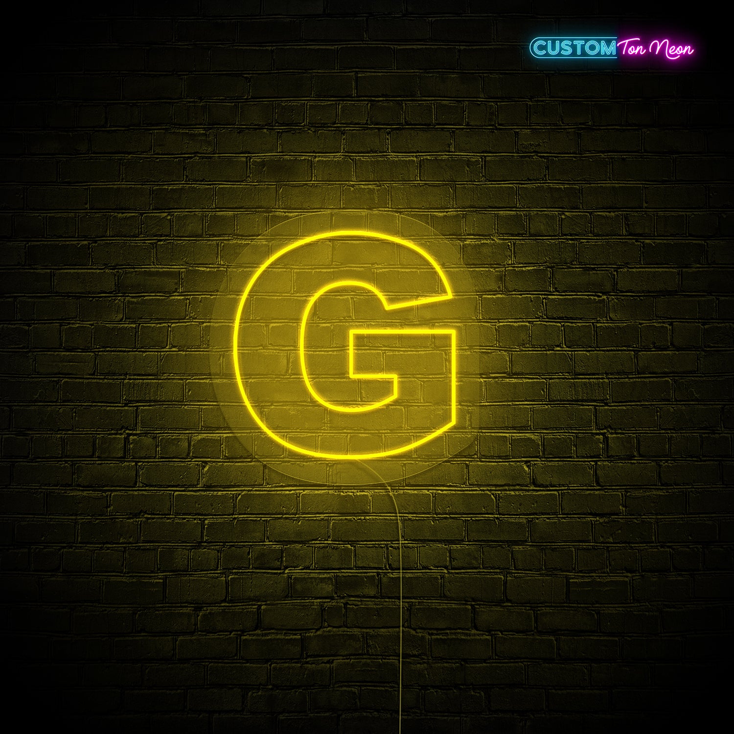 Enseigne néon Lettre G