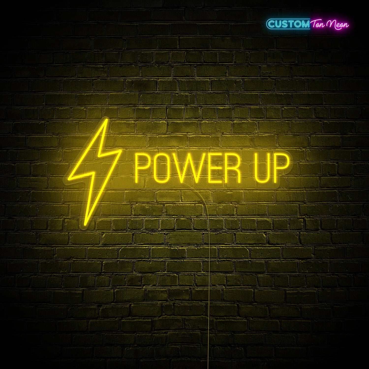 Enseigne néon Power up