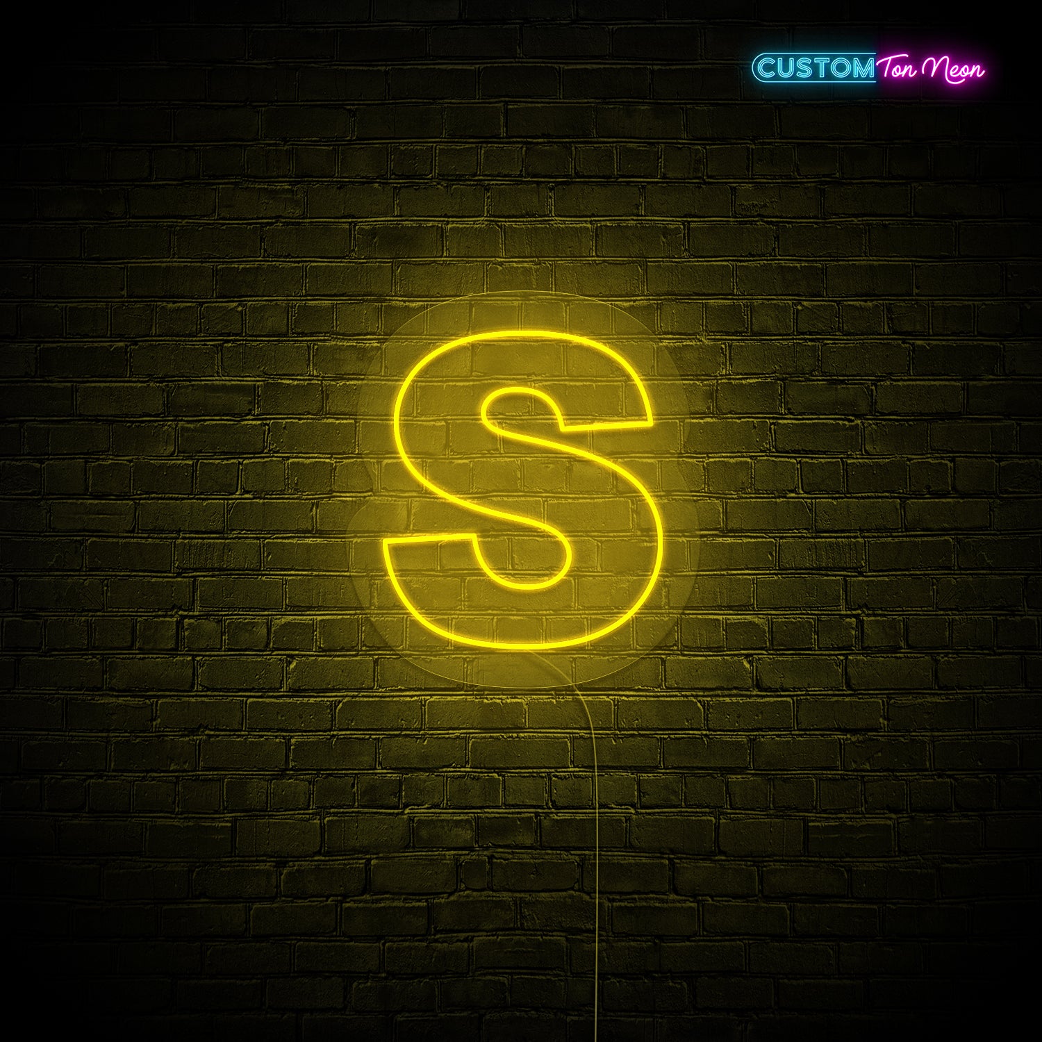 Enseigne néon Lettre S