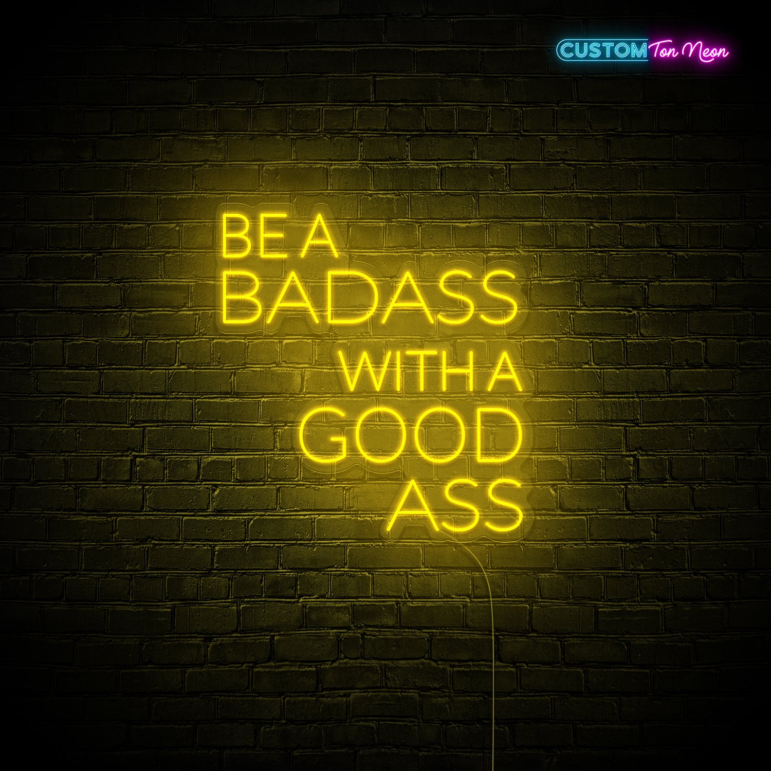 Enseigne néon Gym quote