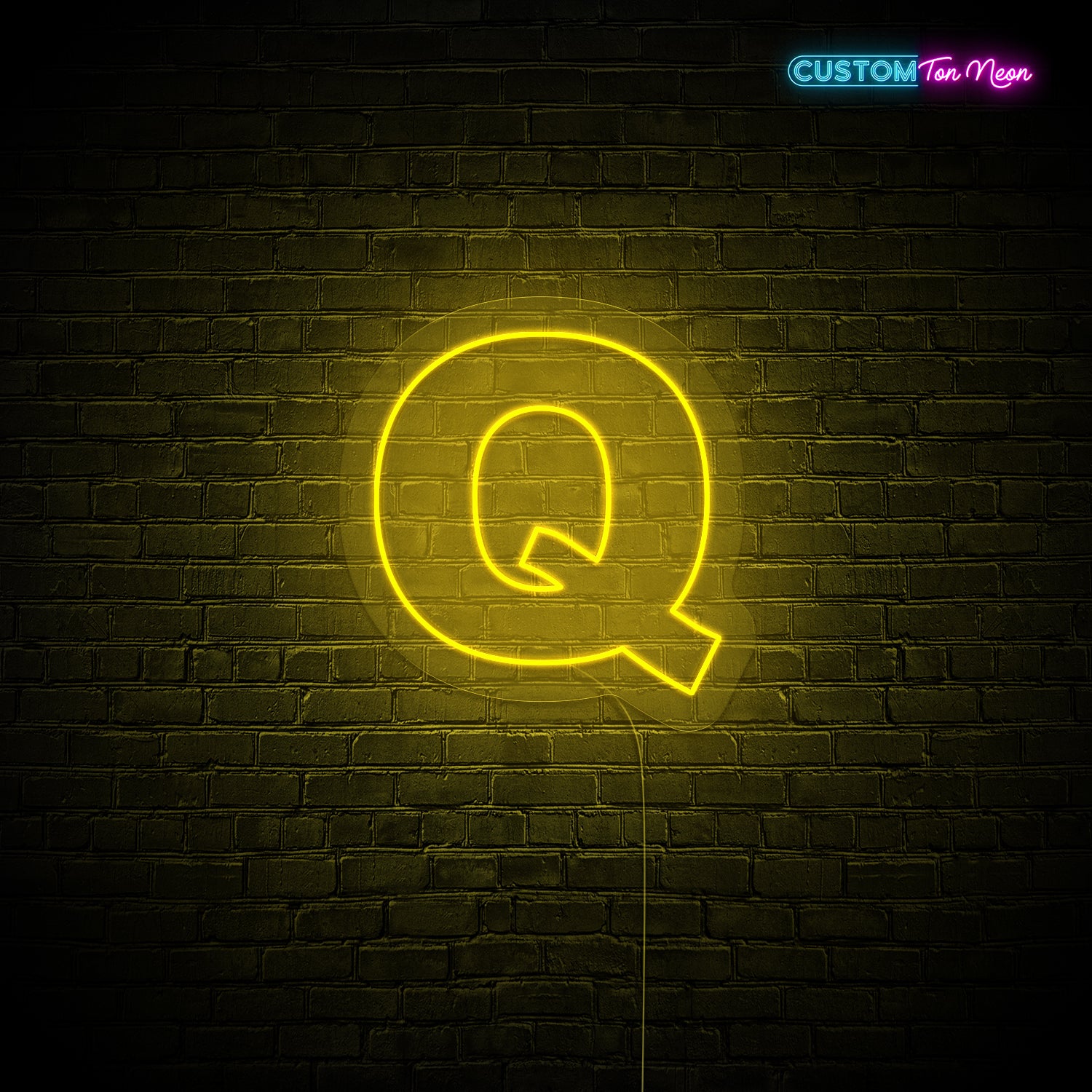 Enseigne néon Lettre Q