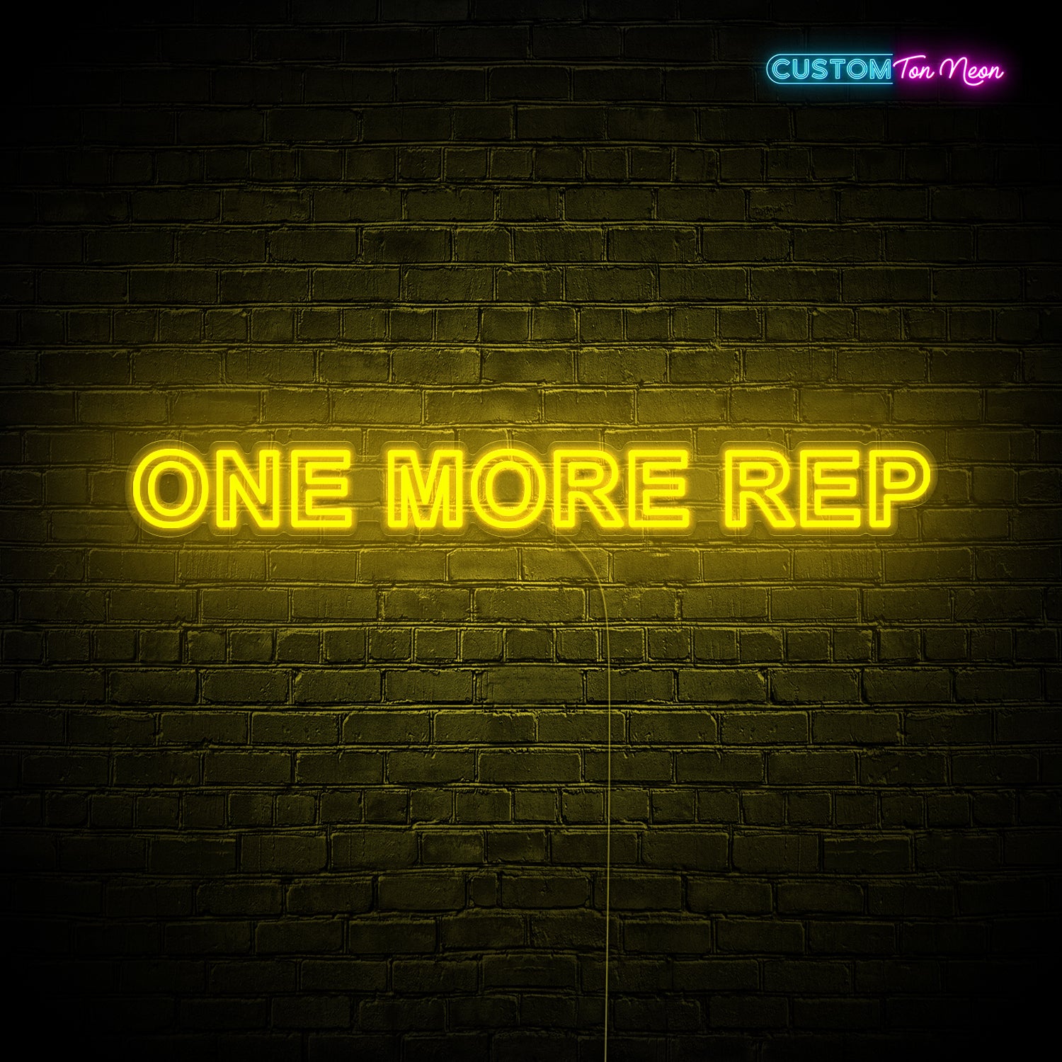 Enseigne néon one more rep
