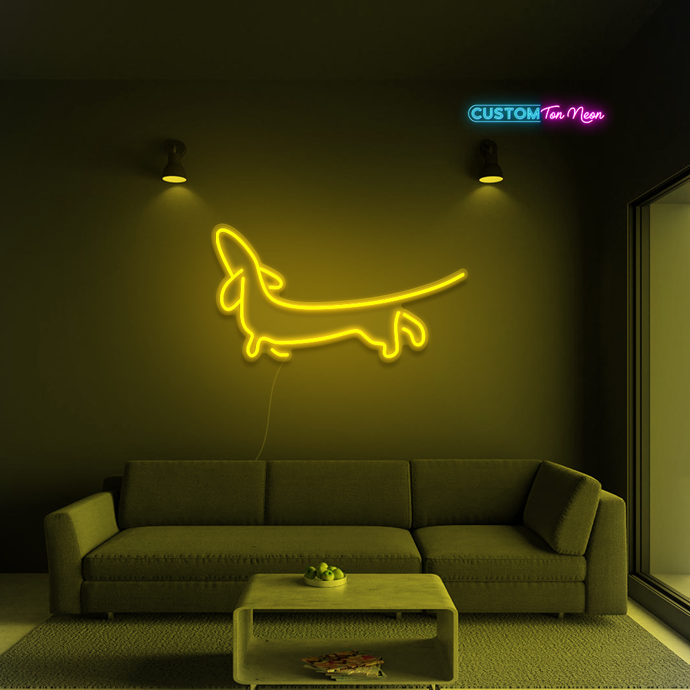 Enseigne néon Teckel