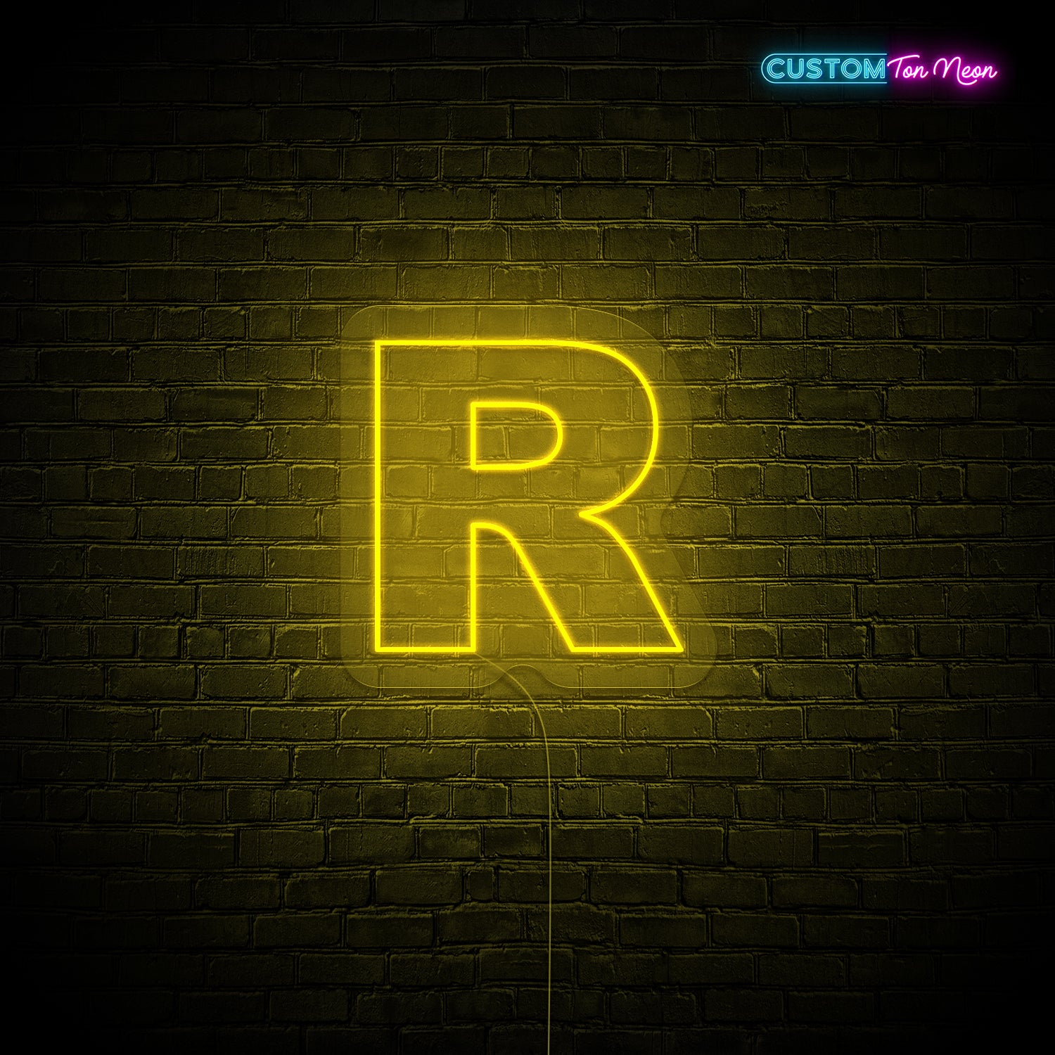 Enseigne néon Lettre R
