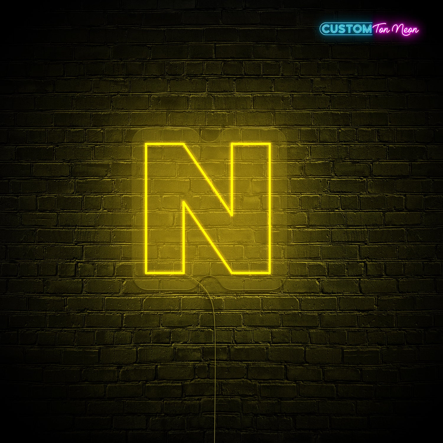 Enseigne néon Lettre N