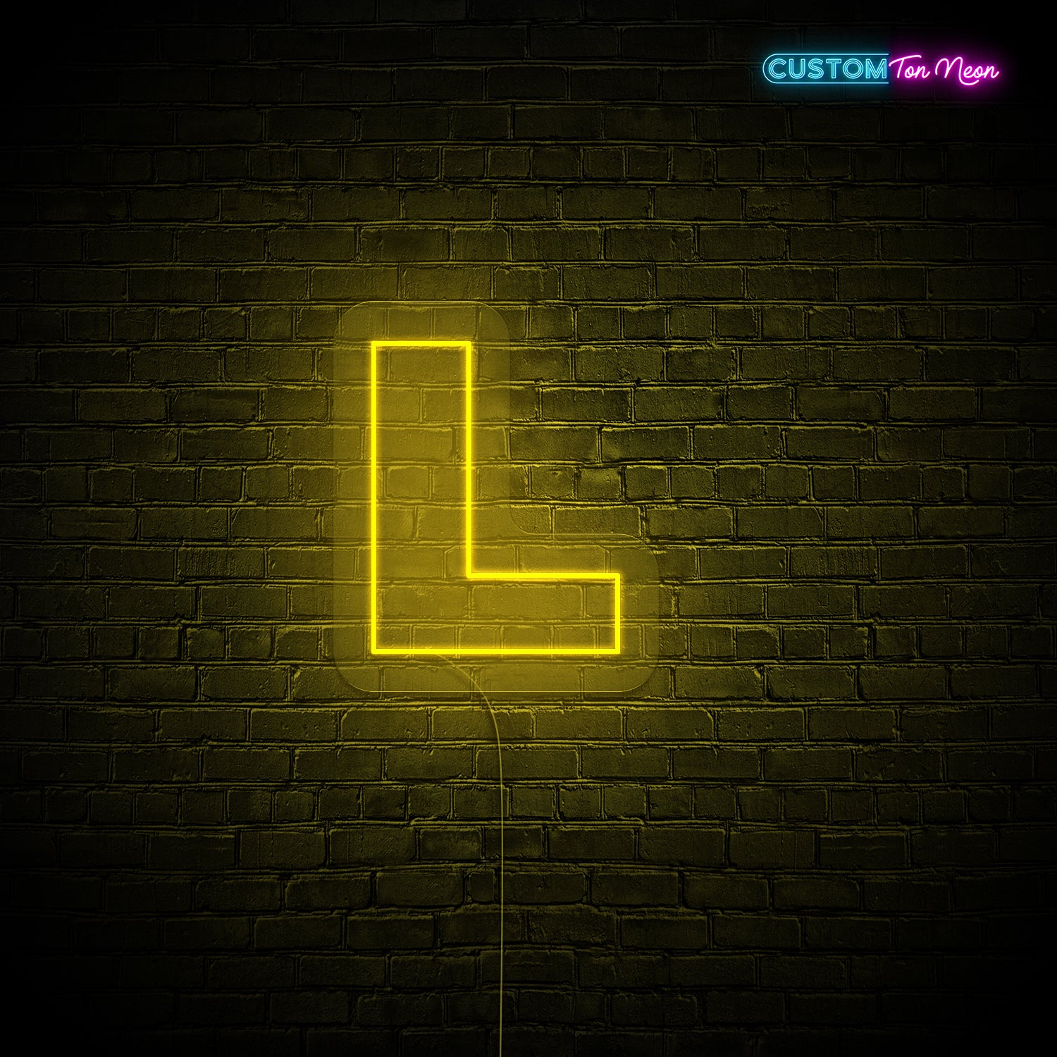 Enseigne néon Lettre L