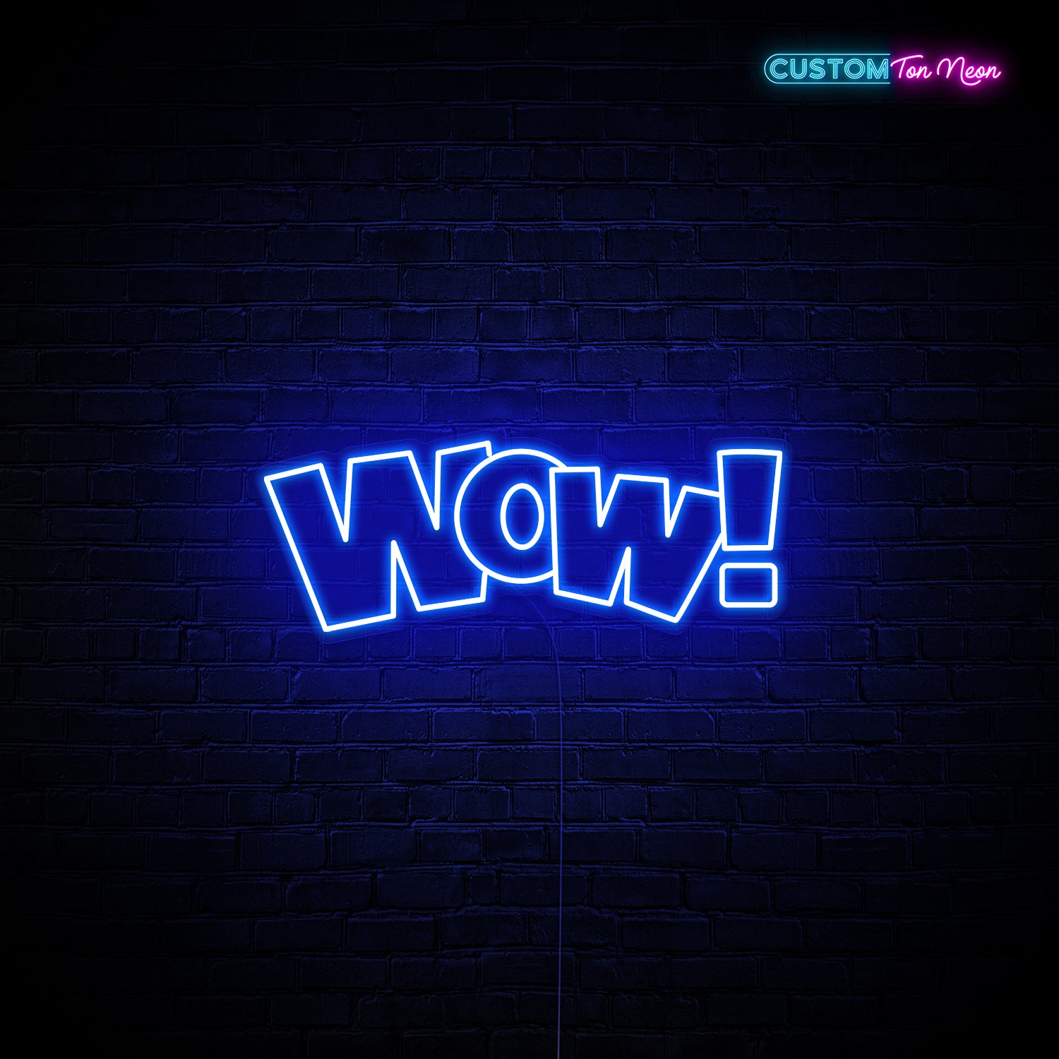 Enseigne néon Wow