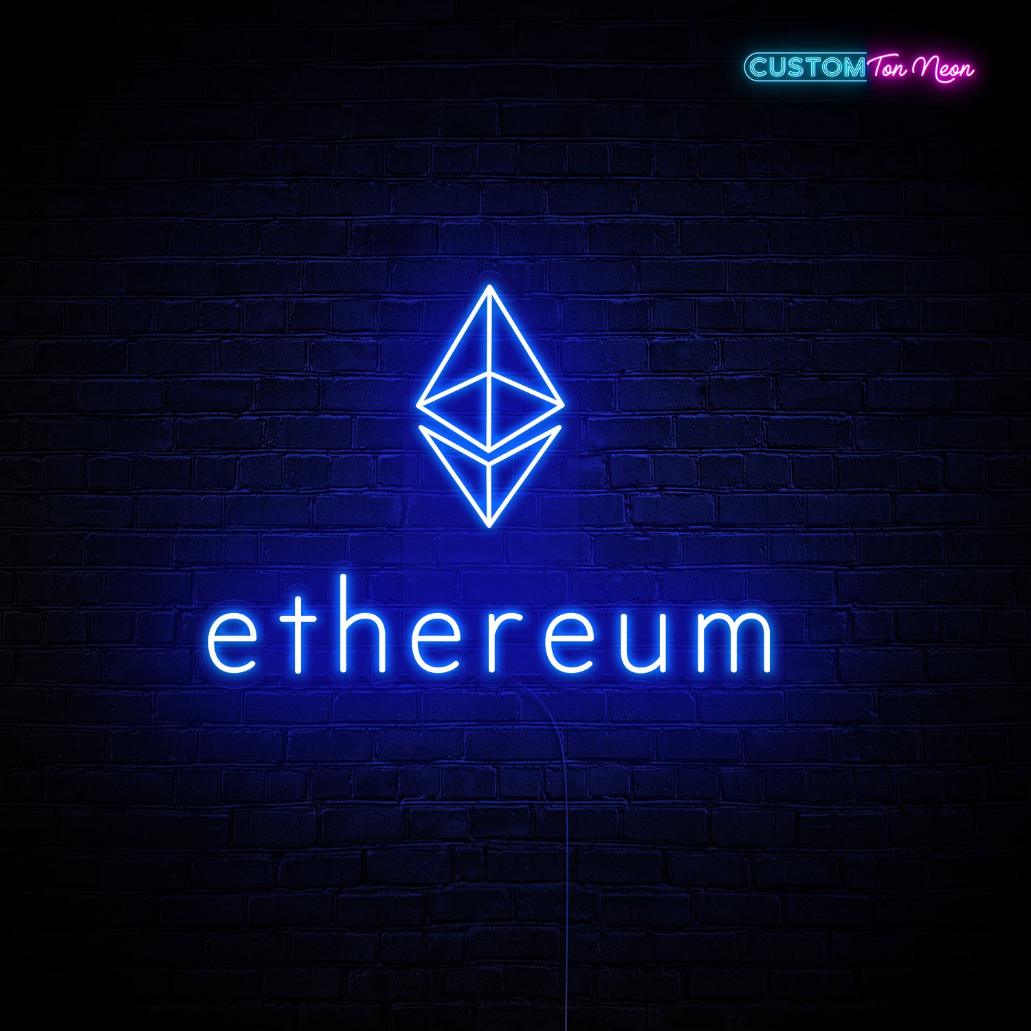 Enseigne néon Ethereum