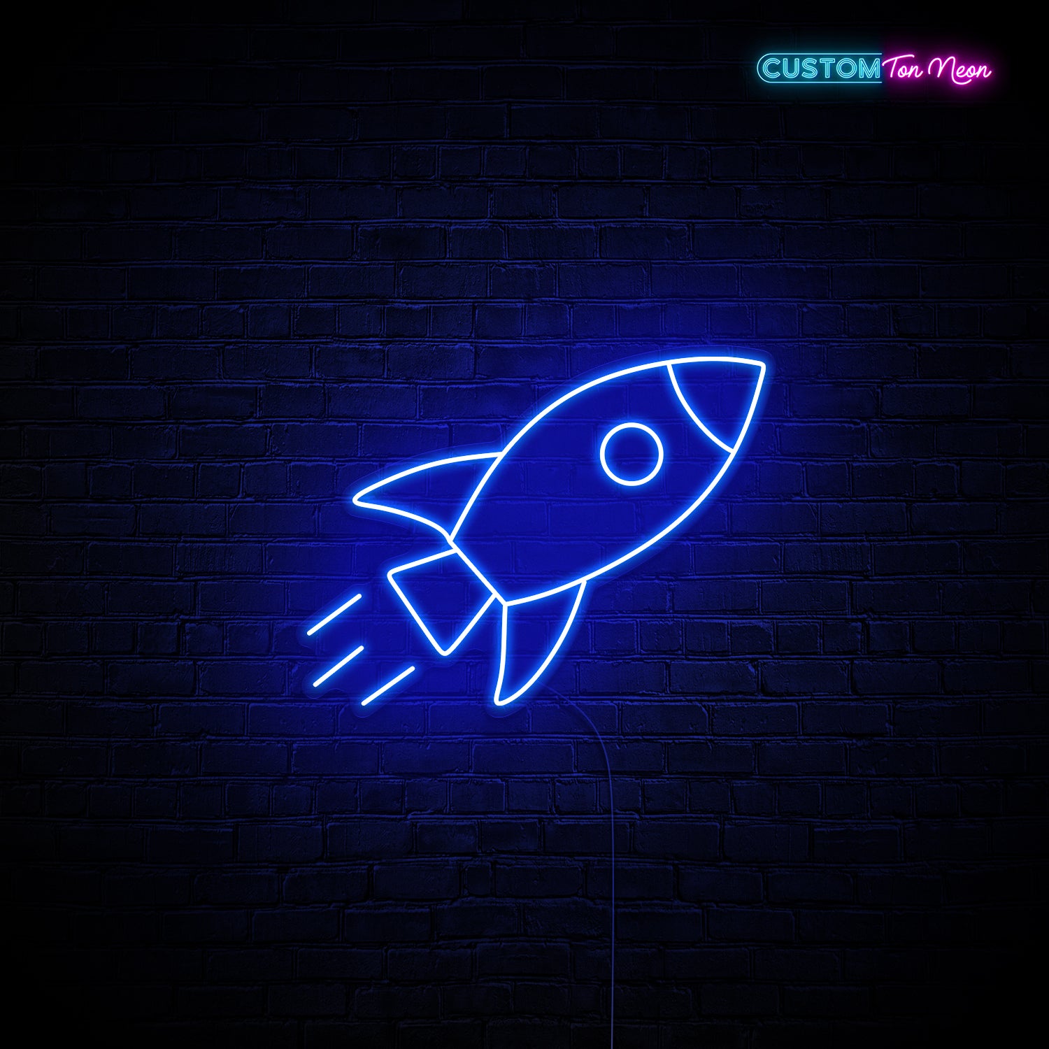 Enseigne néon Fusée