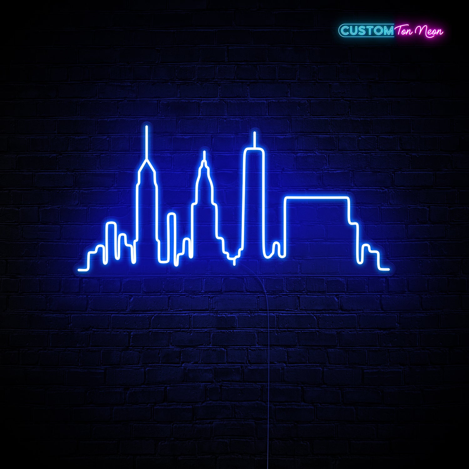 Enseigne néon New York Skyline