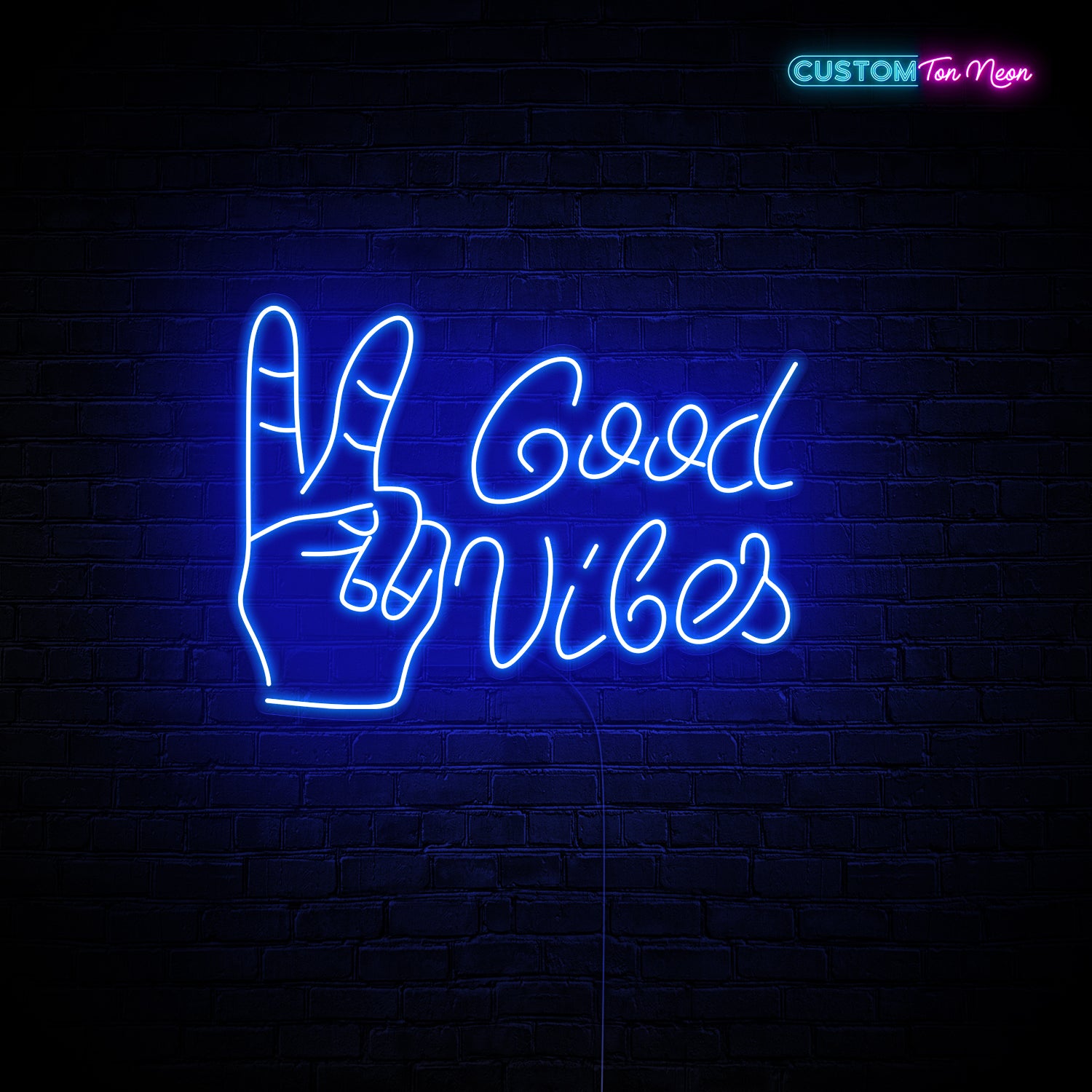 Enseigne néon good vibes