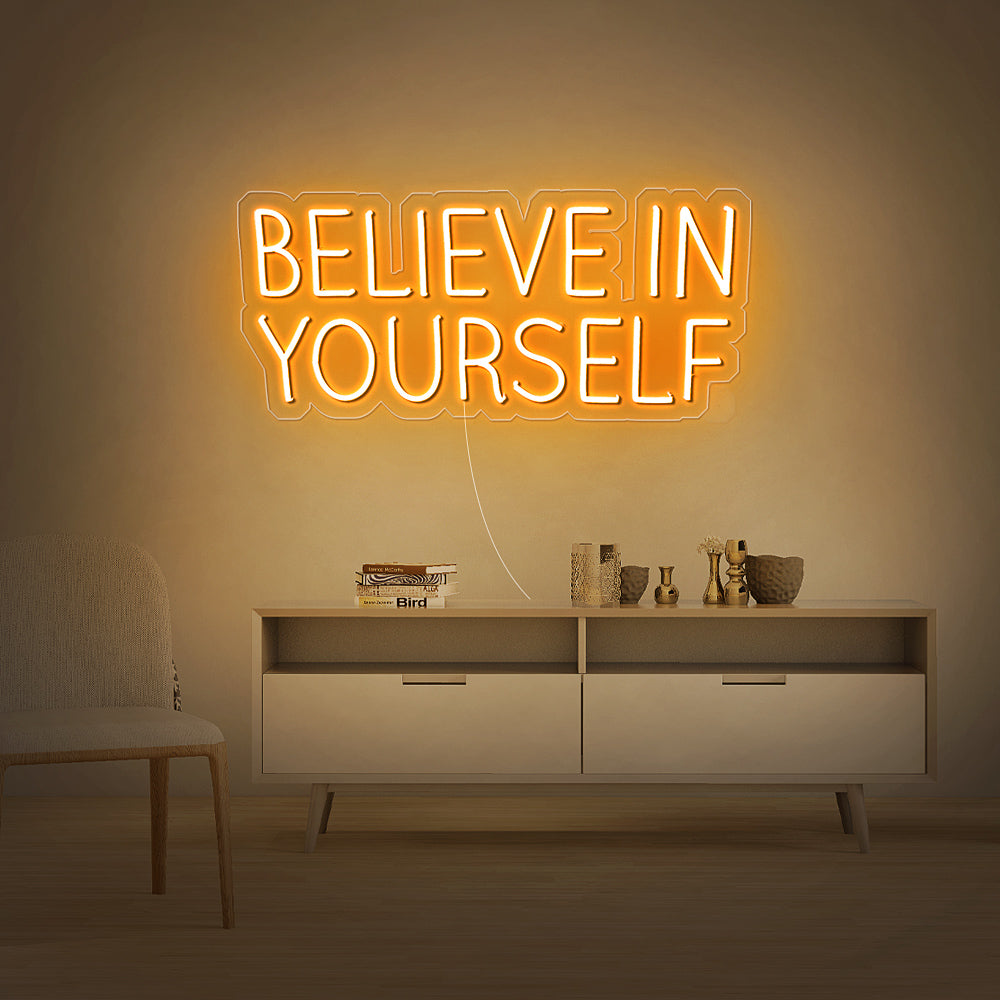 Enseigne néon Believe in yourself