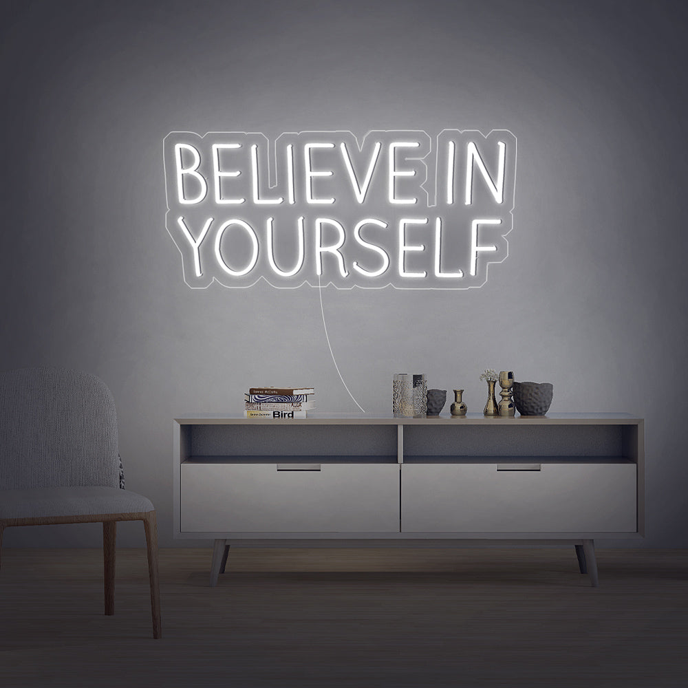 Enseigne néon Believe in yourself