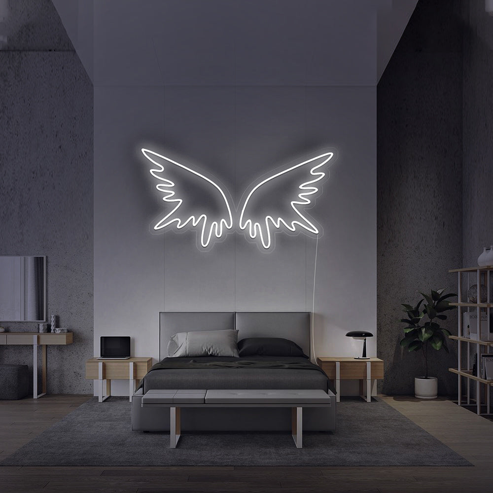 Enseigne néon Angel Wings