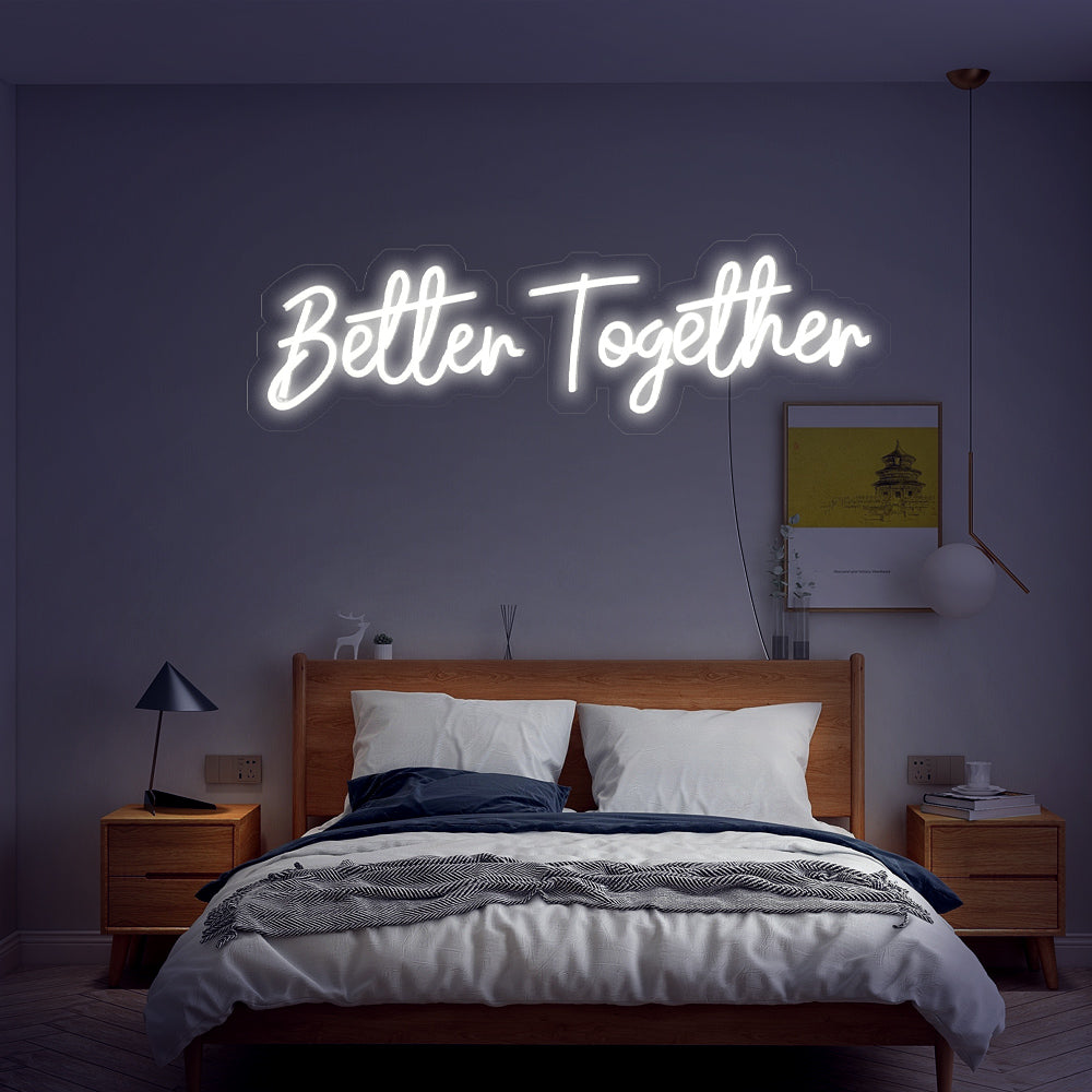 Enseigne néon Better together