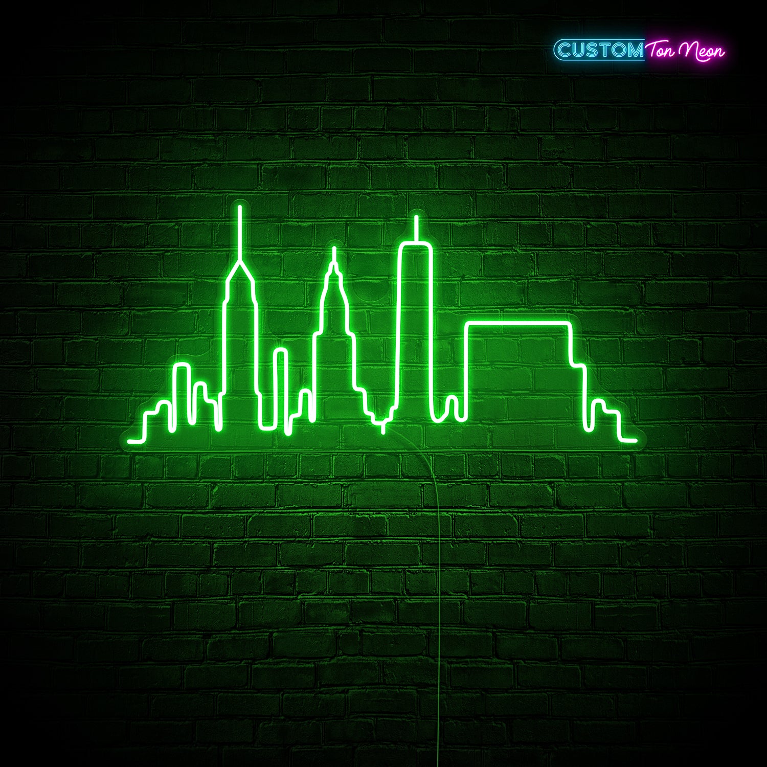 Enseigne néon New York Skyline