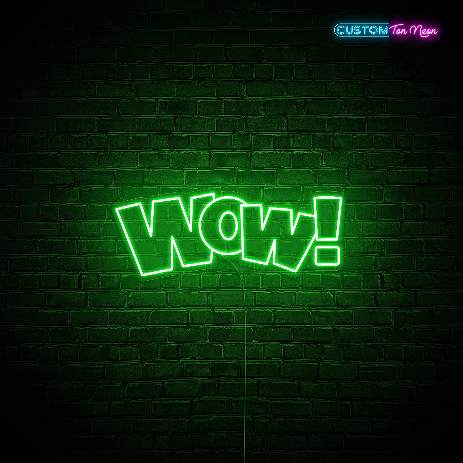 Enseigne néon Wow