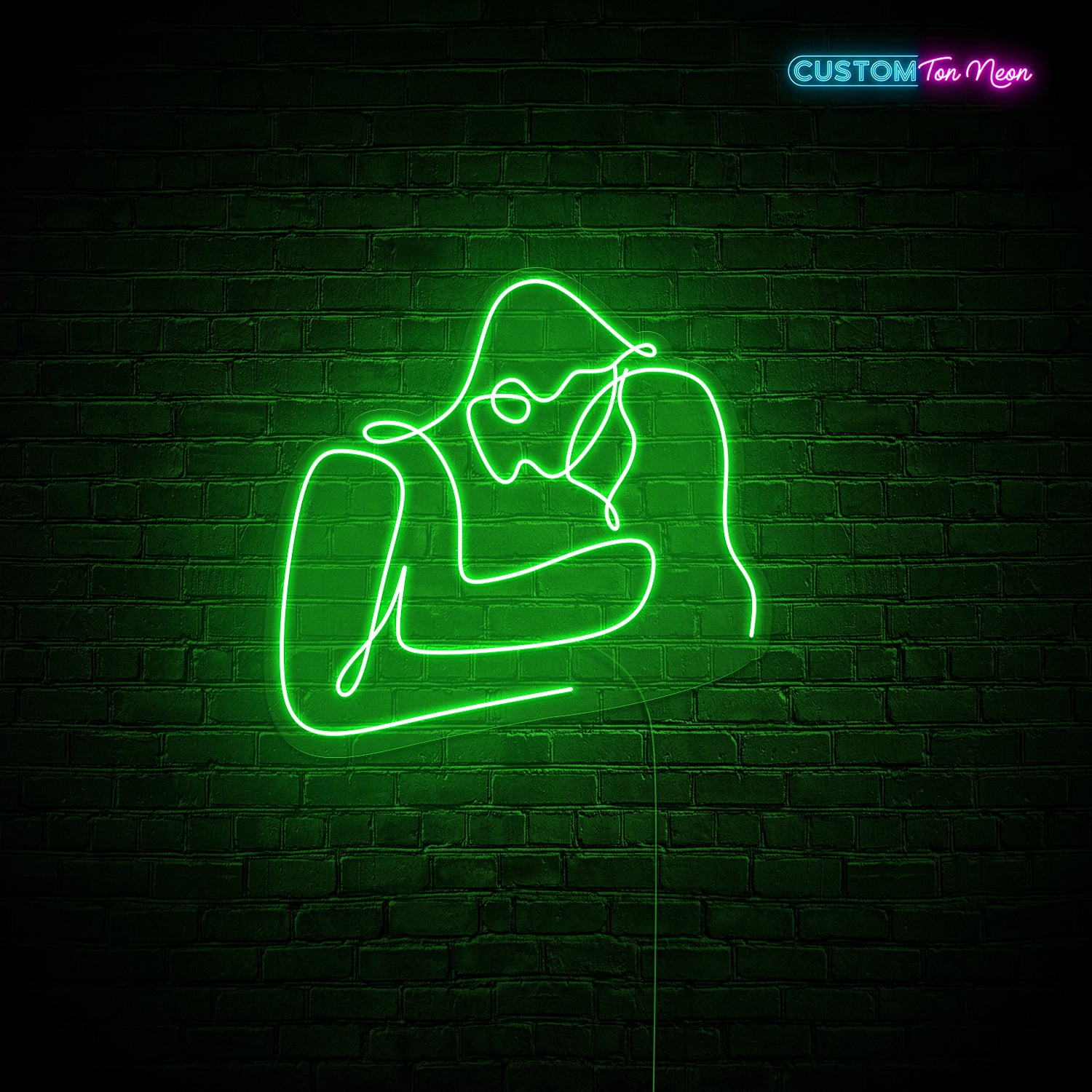 Enseigne néon couple amoureux