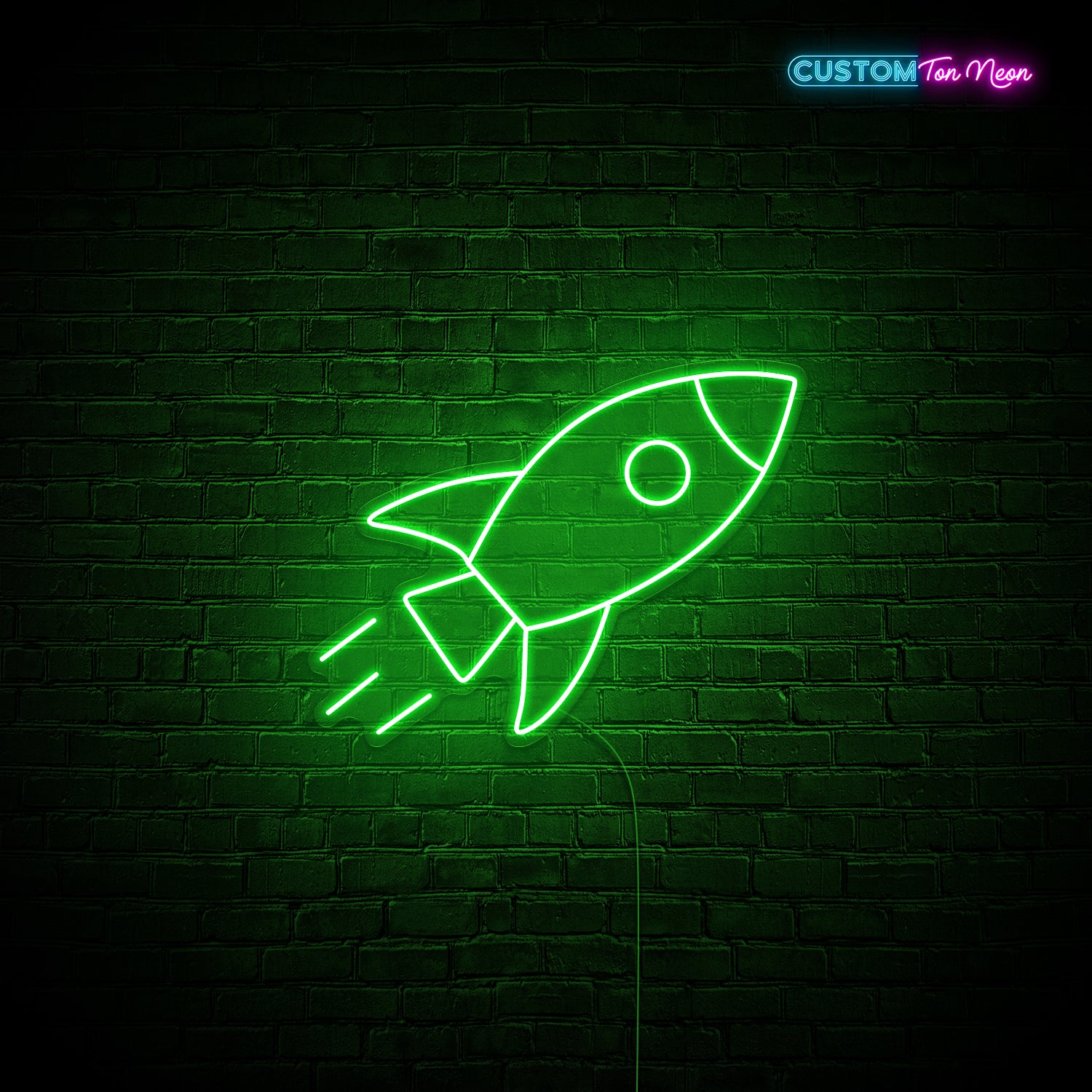 Enseigne néon Fusée