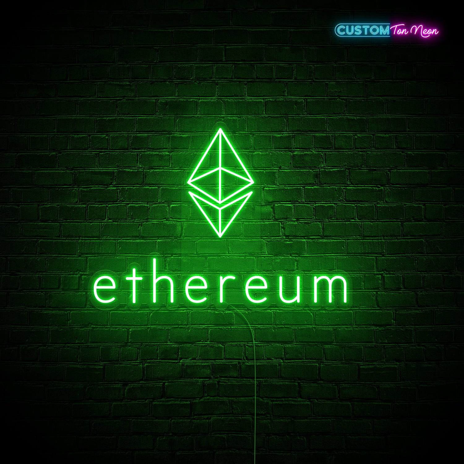 Enseigne néon Ethereum