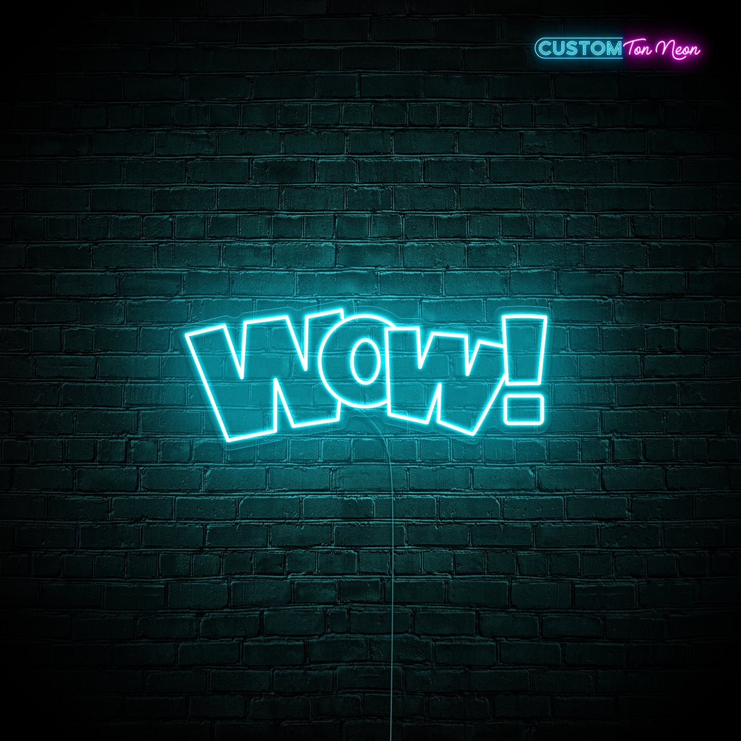 Enseigne néon Wow