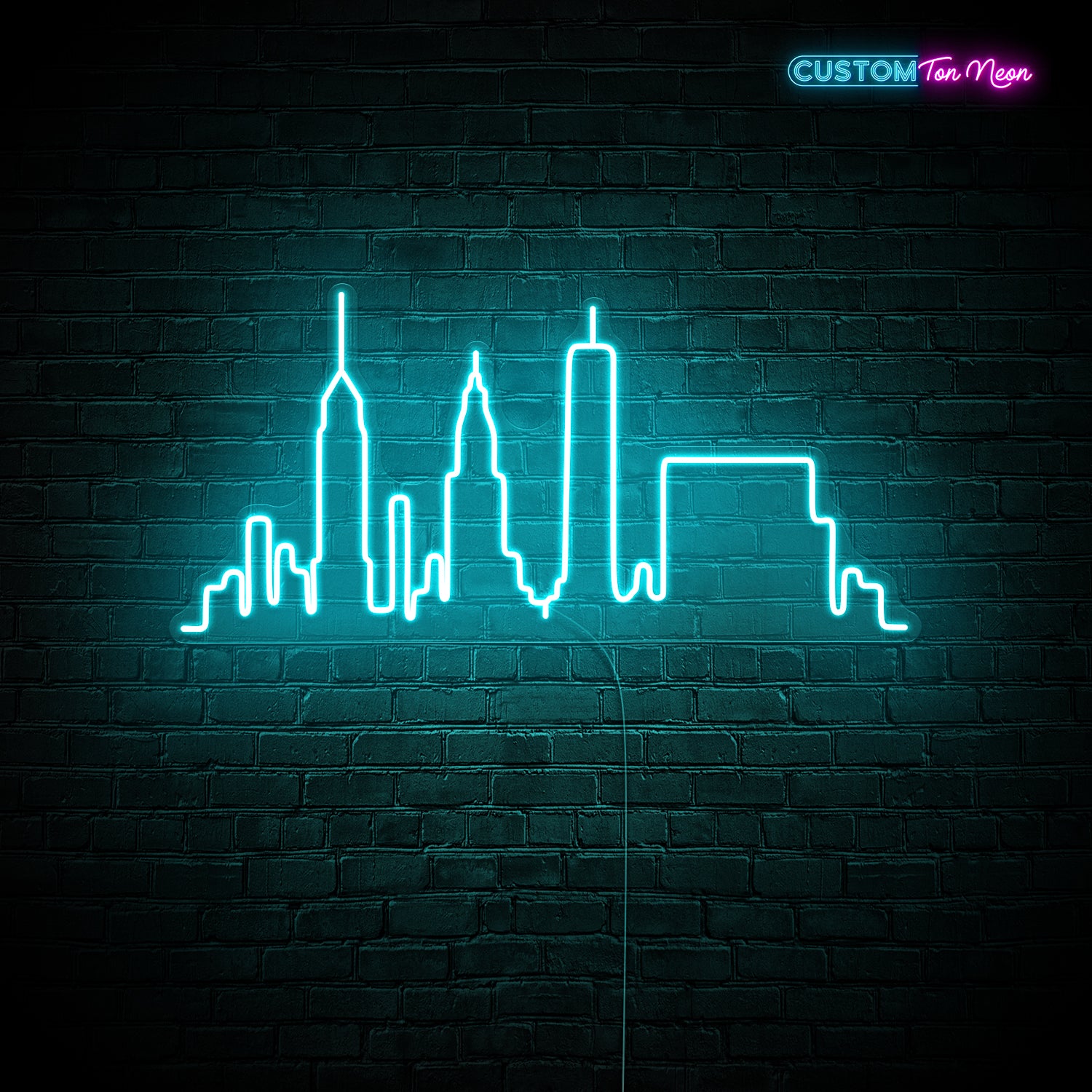 Enseigne néon New York Skyline